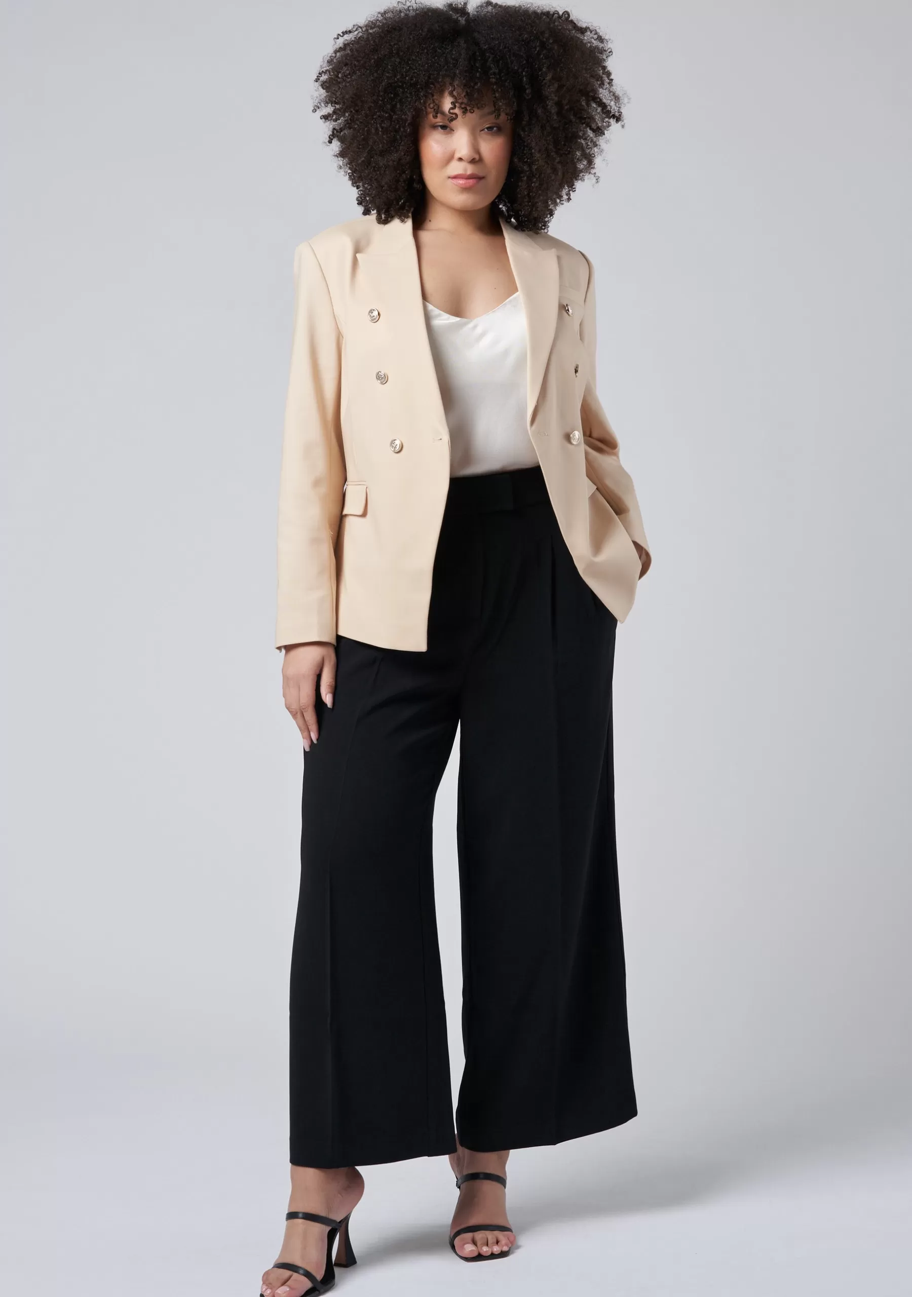 Curve Project Blazers | Jackets & Coats>Madeleine Button Blazer