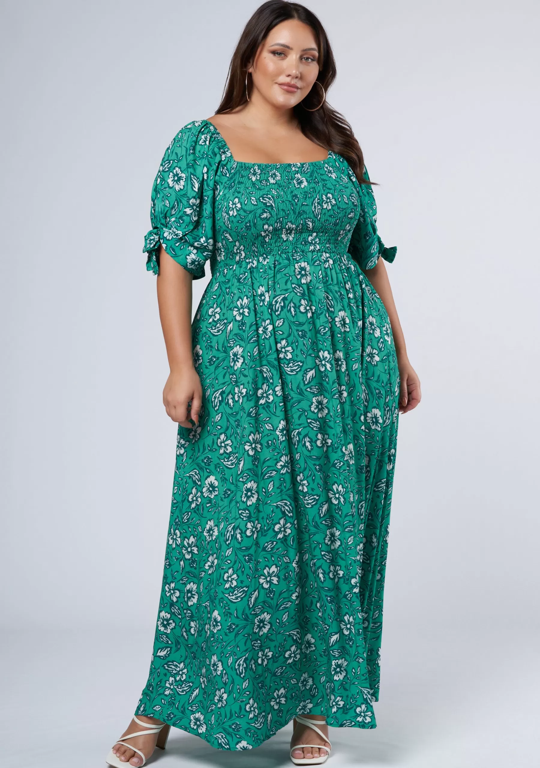 Curve Project Maxi Dresses>Maeve Ruffle Maxi Dress