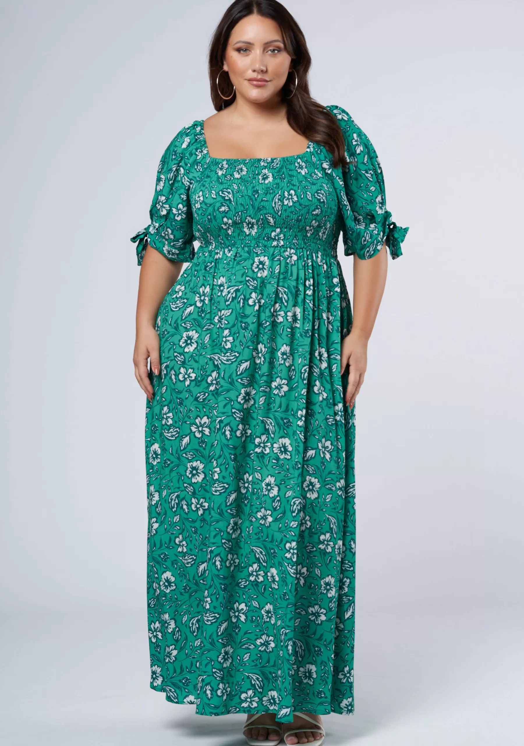 Curve Project Maxi Dresses>Maeve Ruffle Maxi Dress