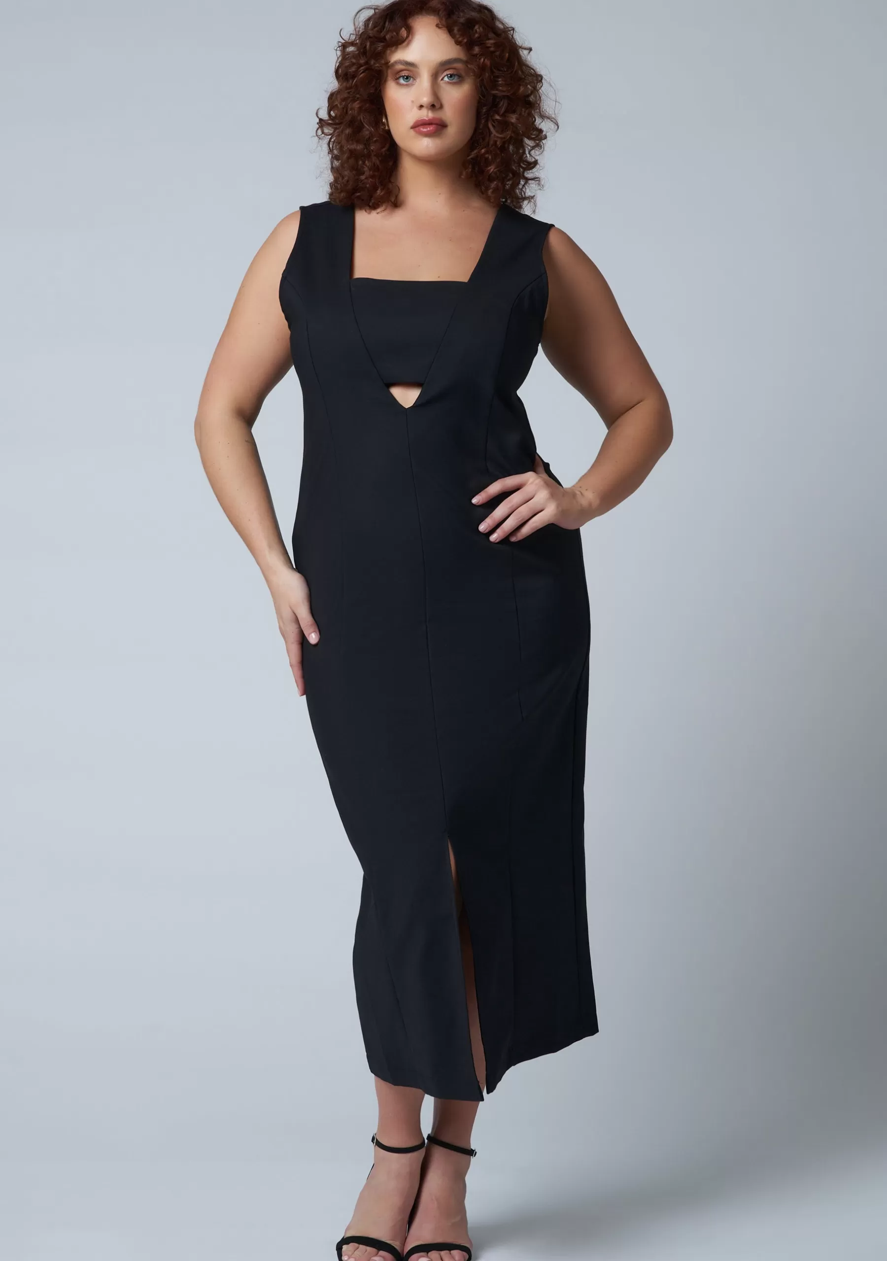 Curve Project Party Dresses | Black Dresses>Make It Mine Midi Dress
