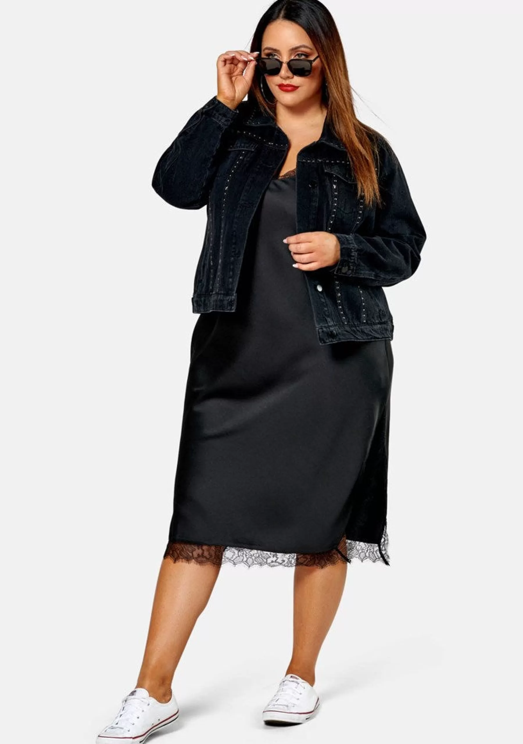 Curve Project Black Dresses | Midi Dresses>Mexican Radio Slip Dress