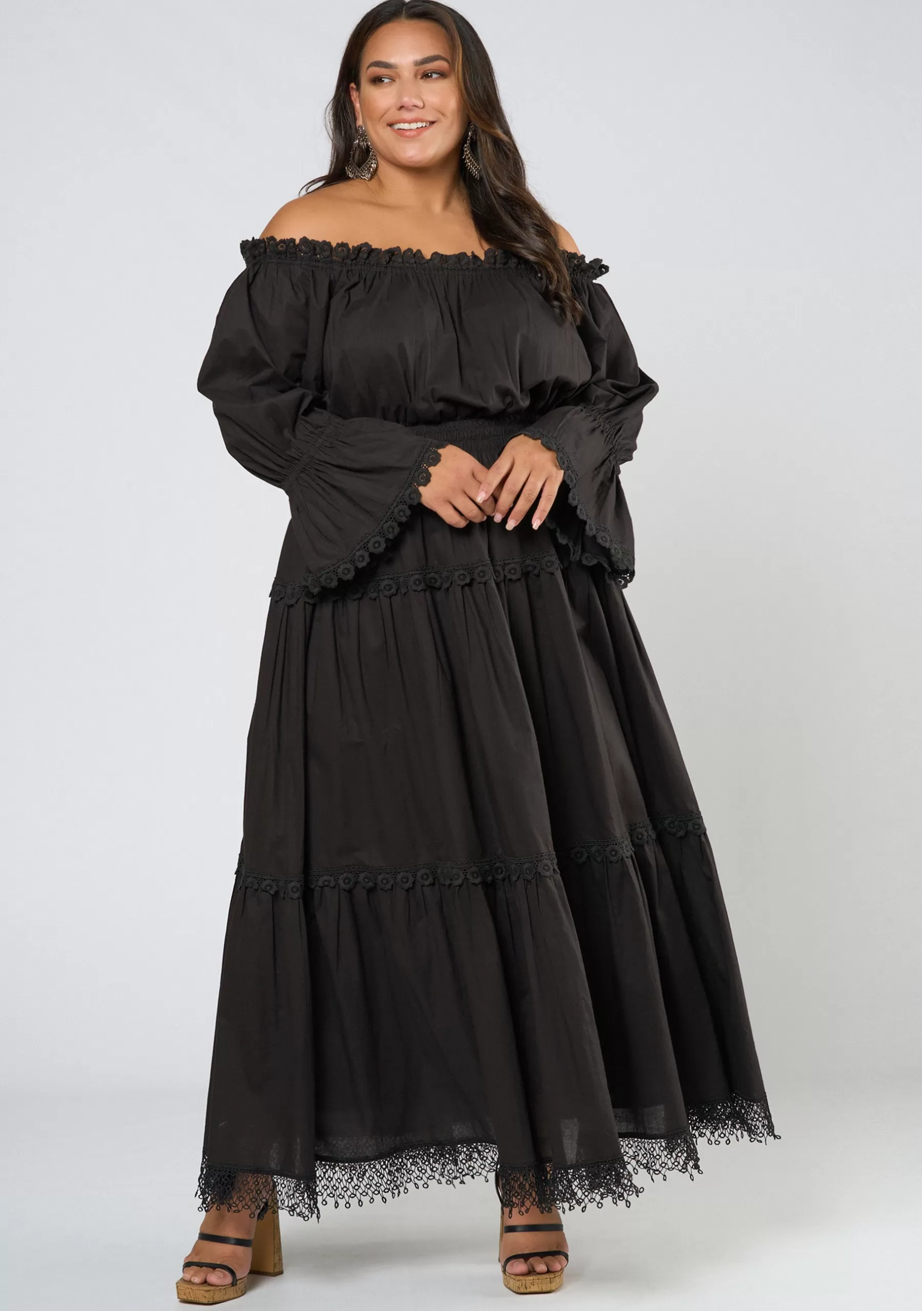Curve Project Boho Dresses | Black Dresses>Mykonos Maxi Dress