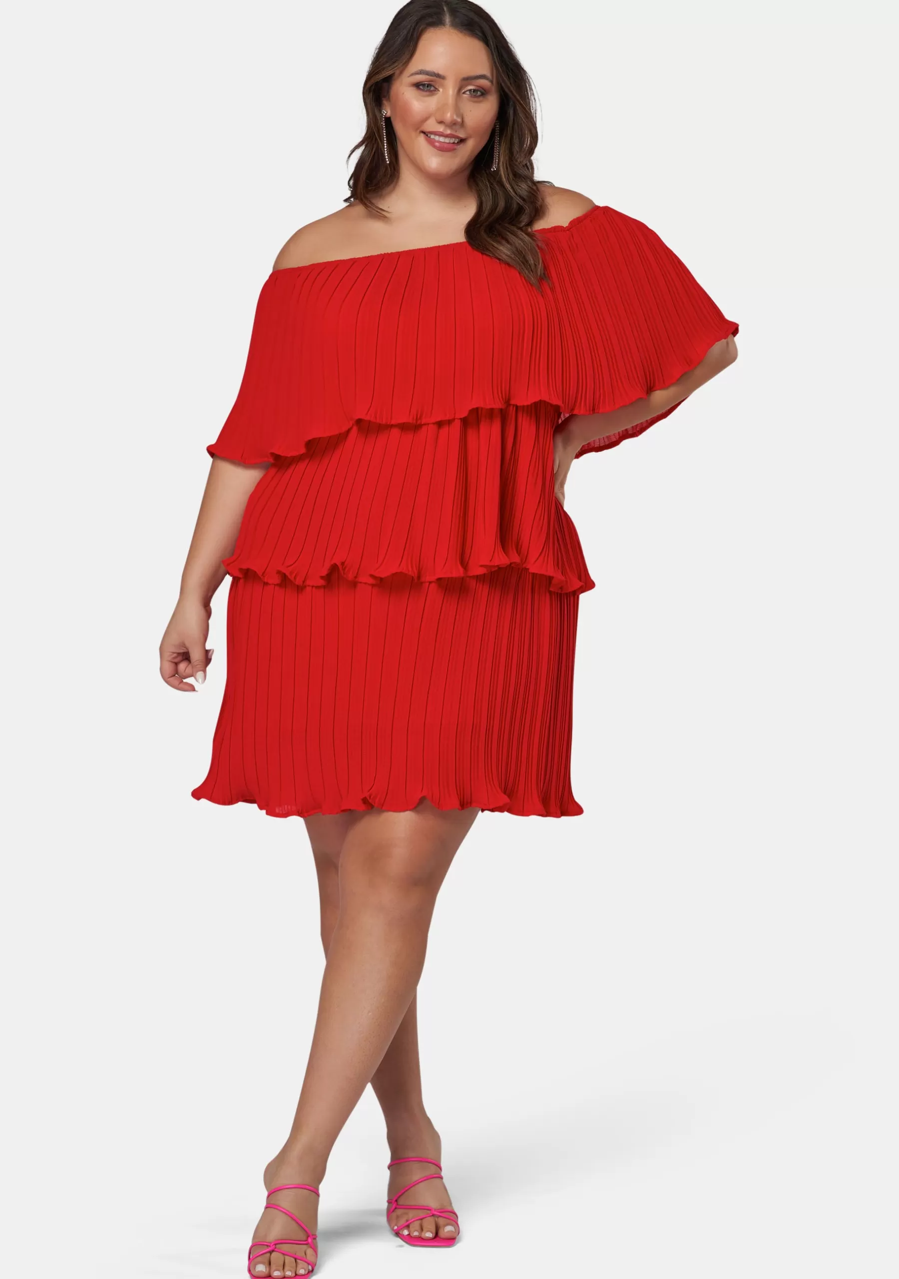 Curve Project Mini Dresses>Oh My Ruffle Mini Dress