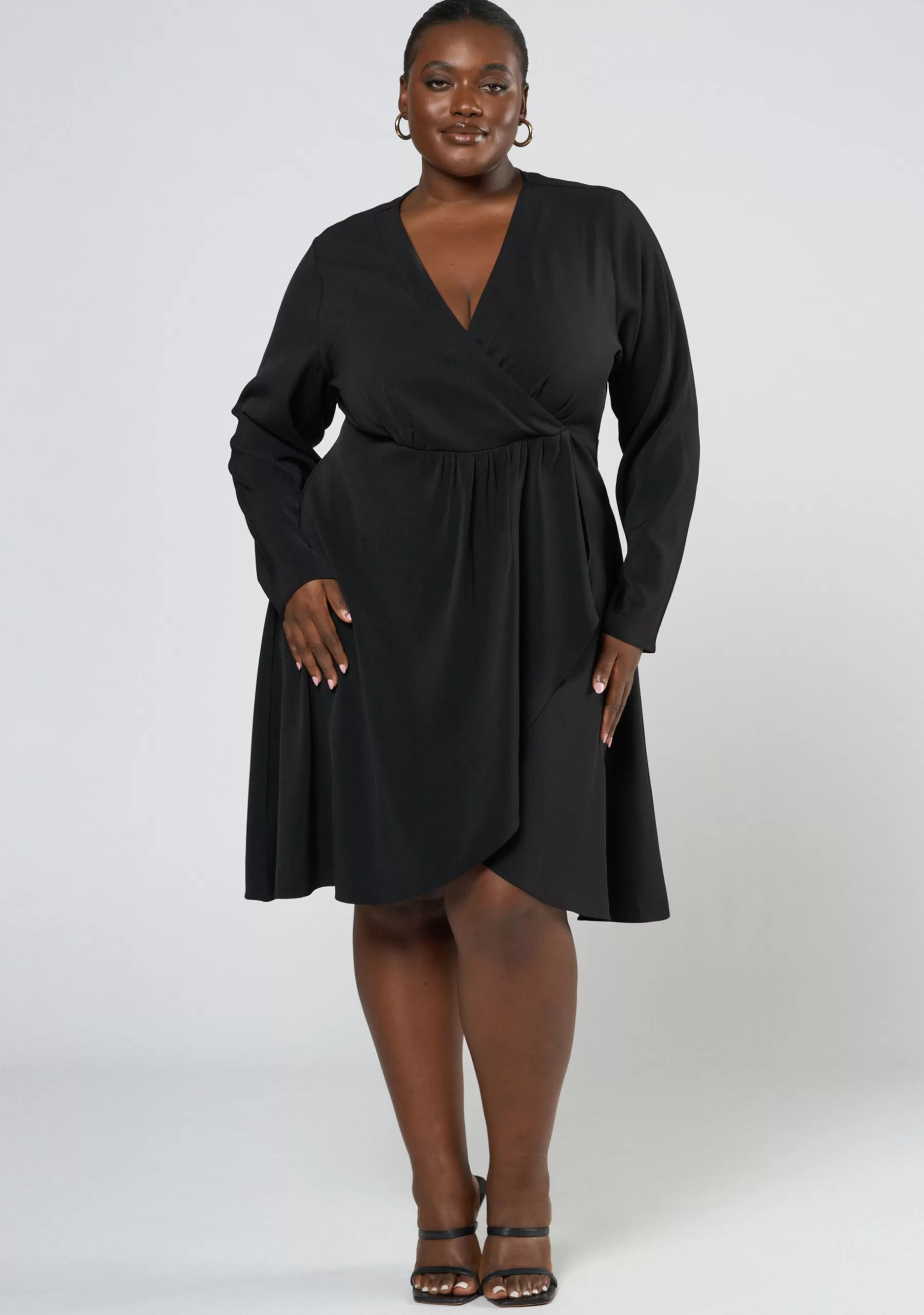Curve Project Black Dresses | Mini Dresses>Olea Drape Mini Dress