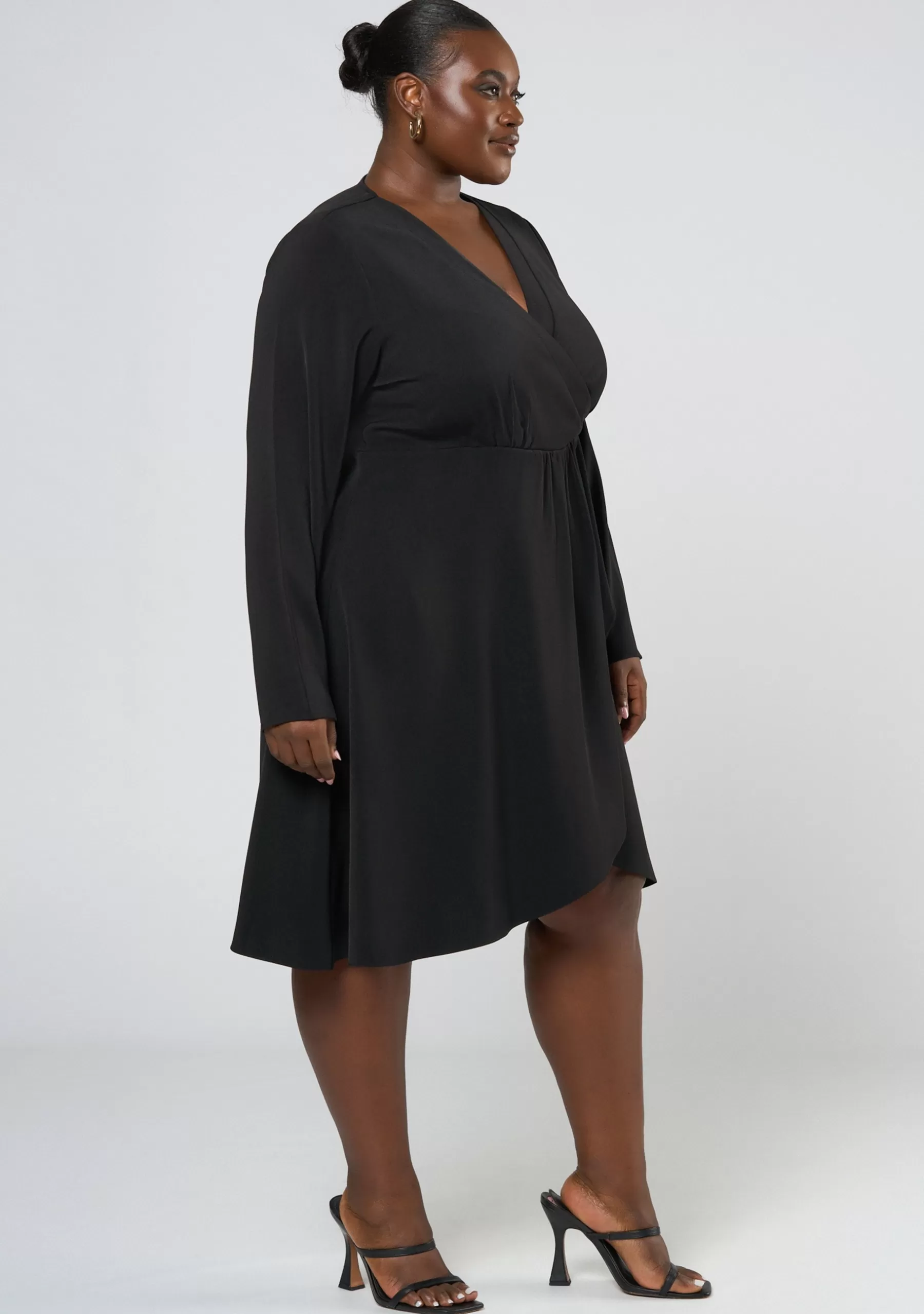 Curve Project Black Dresses | Mini Dresses>Olea Drape Mini Dress