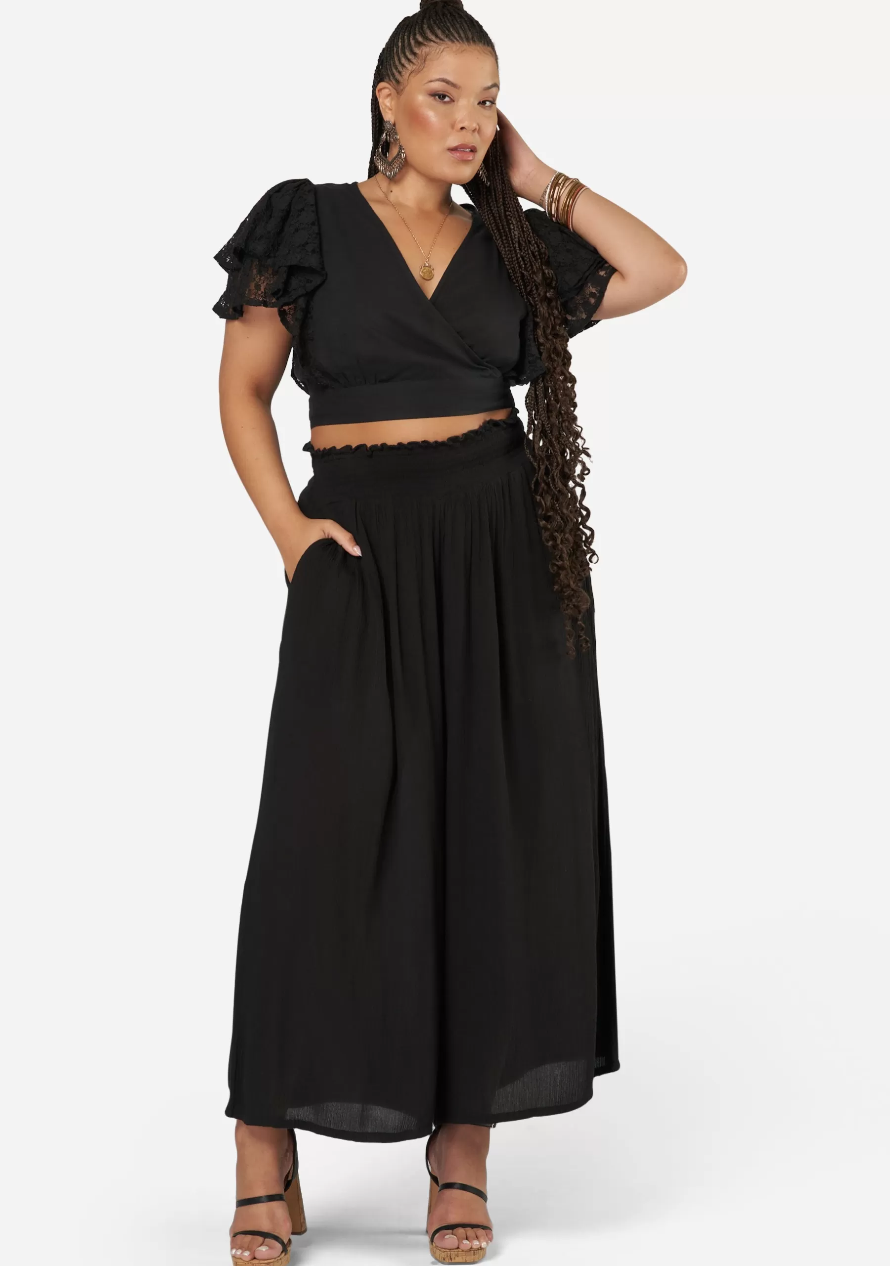 Curve Project Shirts & Blouses>Oracle Lace Detail Top
