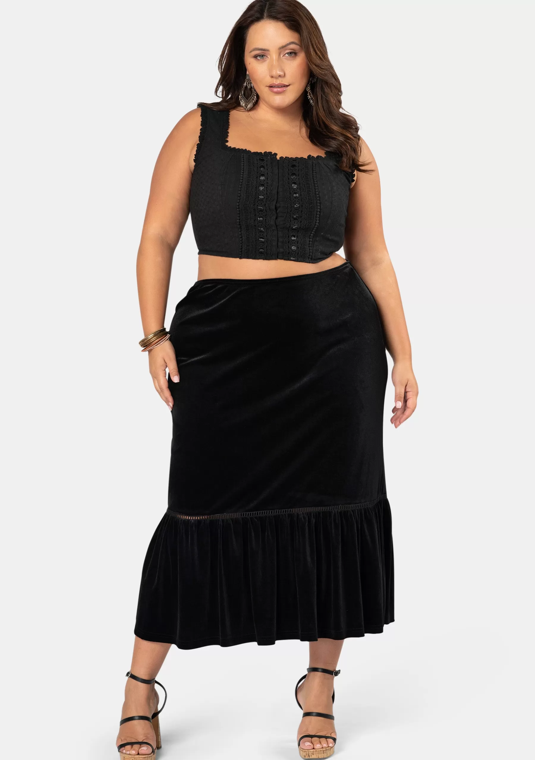 Curve Project Maxi Skirts>Peace & Quiet Skirt