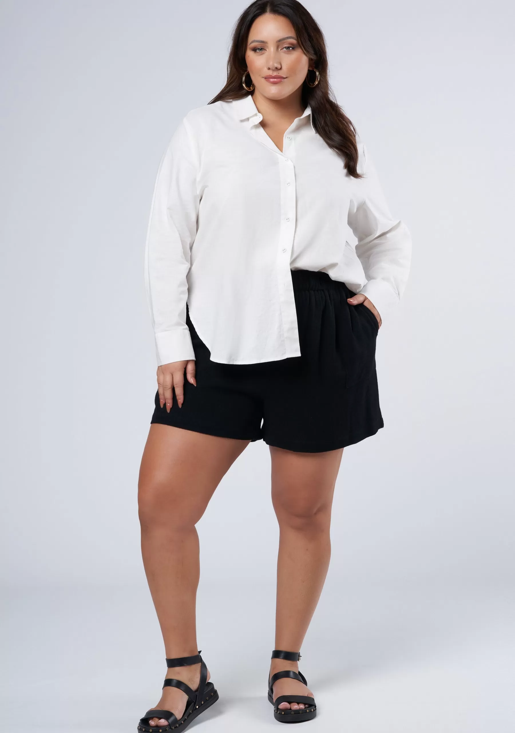 Curve Project Shorts>Piper Linen Shorts