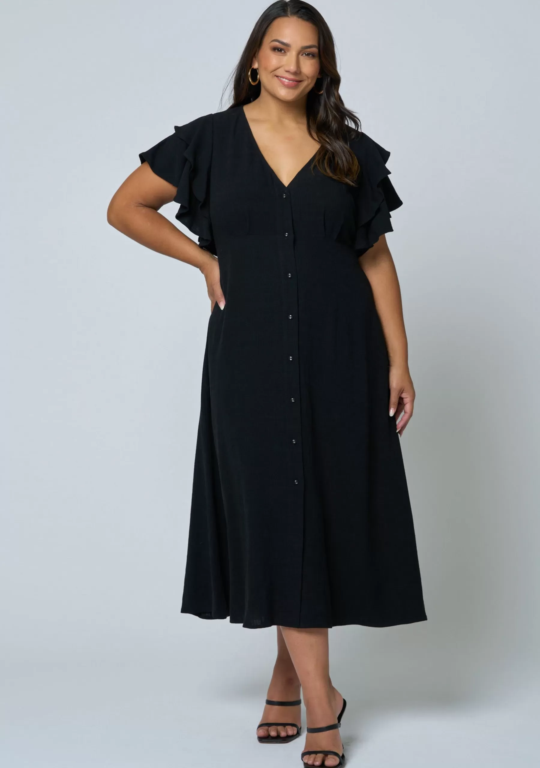Curve Project Black Dresses | Midi Dresses>Ramona Midi Dress