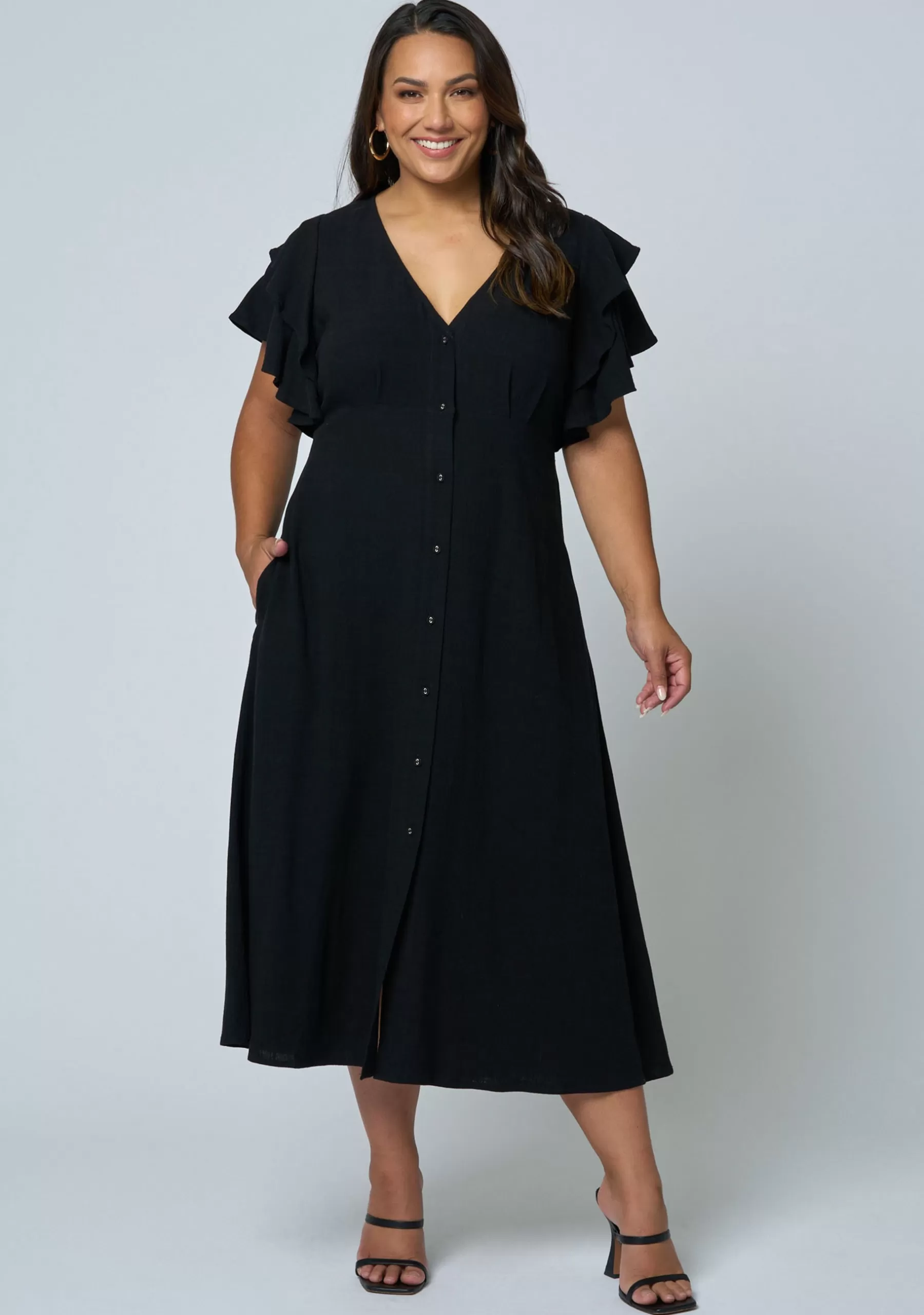 Curve Project Black Dresses | Midi Dresses>Ramona Midi Dress
