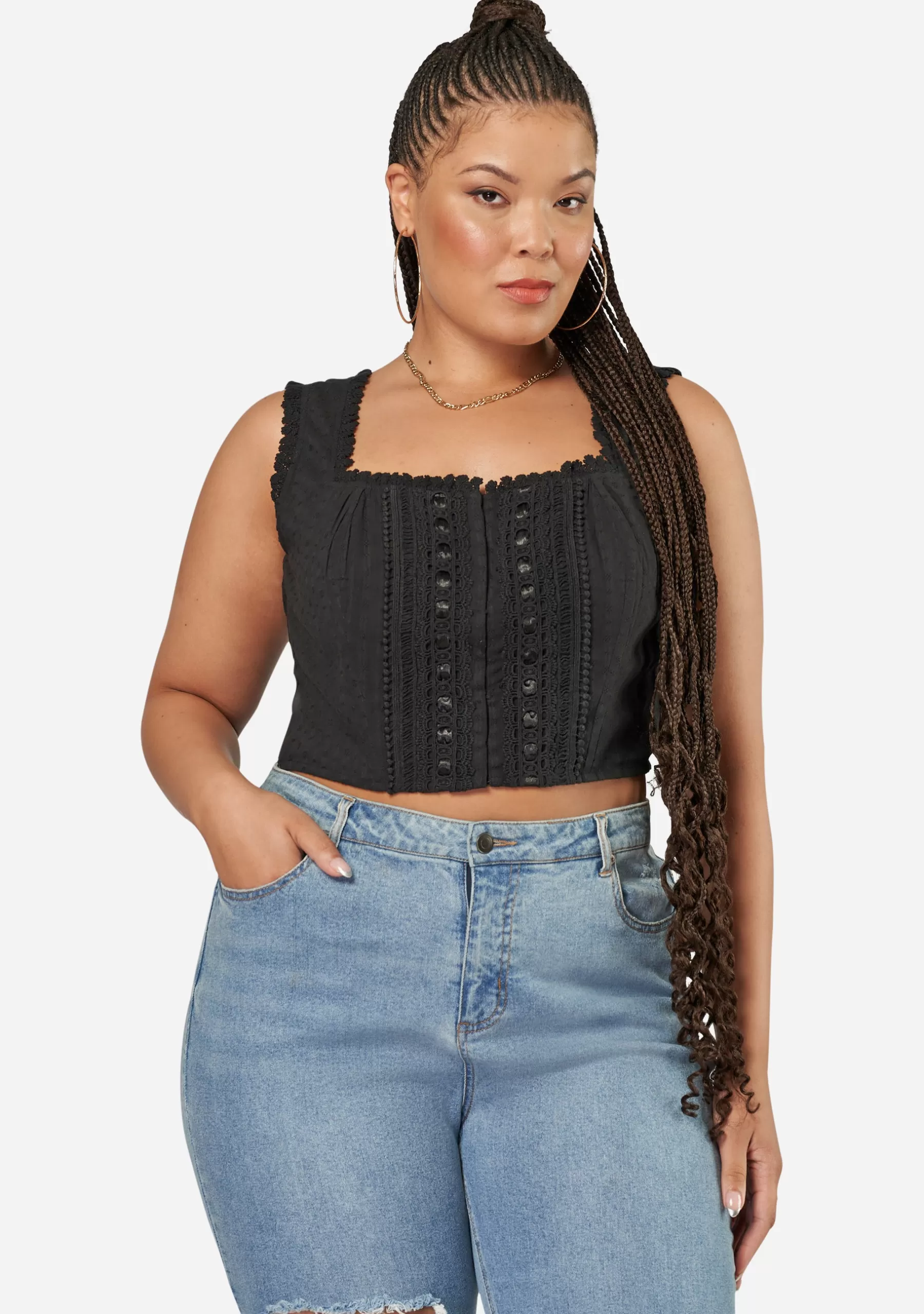 Curve Project Shirts & Blouses>Resentful Corset Top