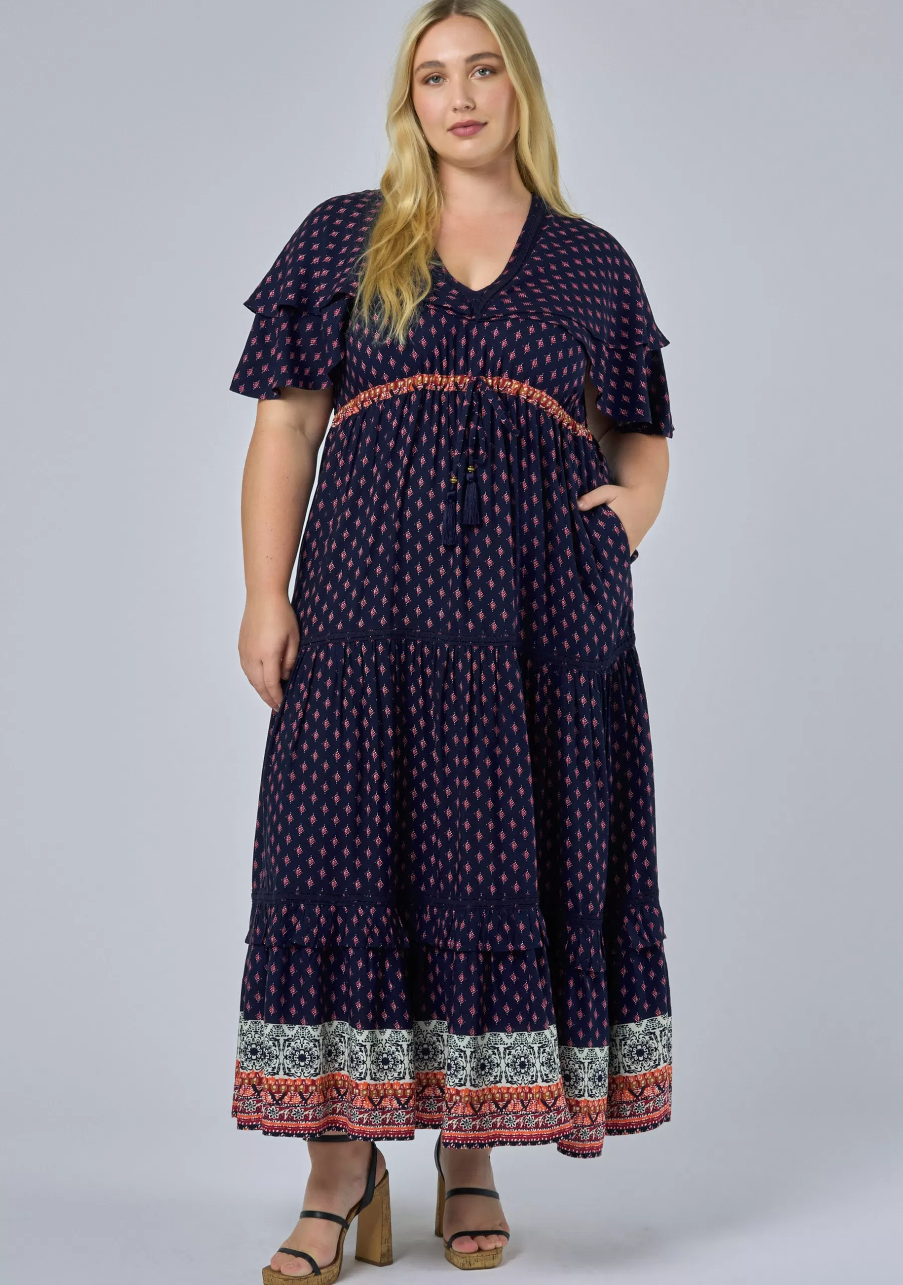 Curve Project Maxi Dresses>River Runs Dry Maxi Dress