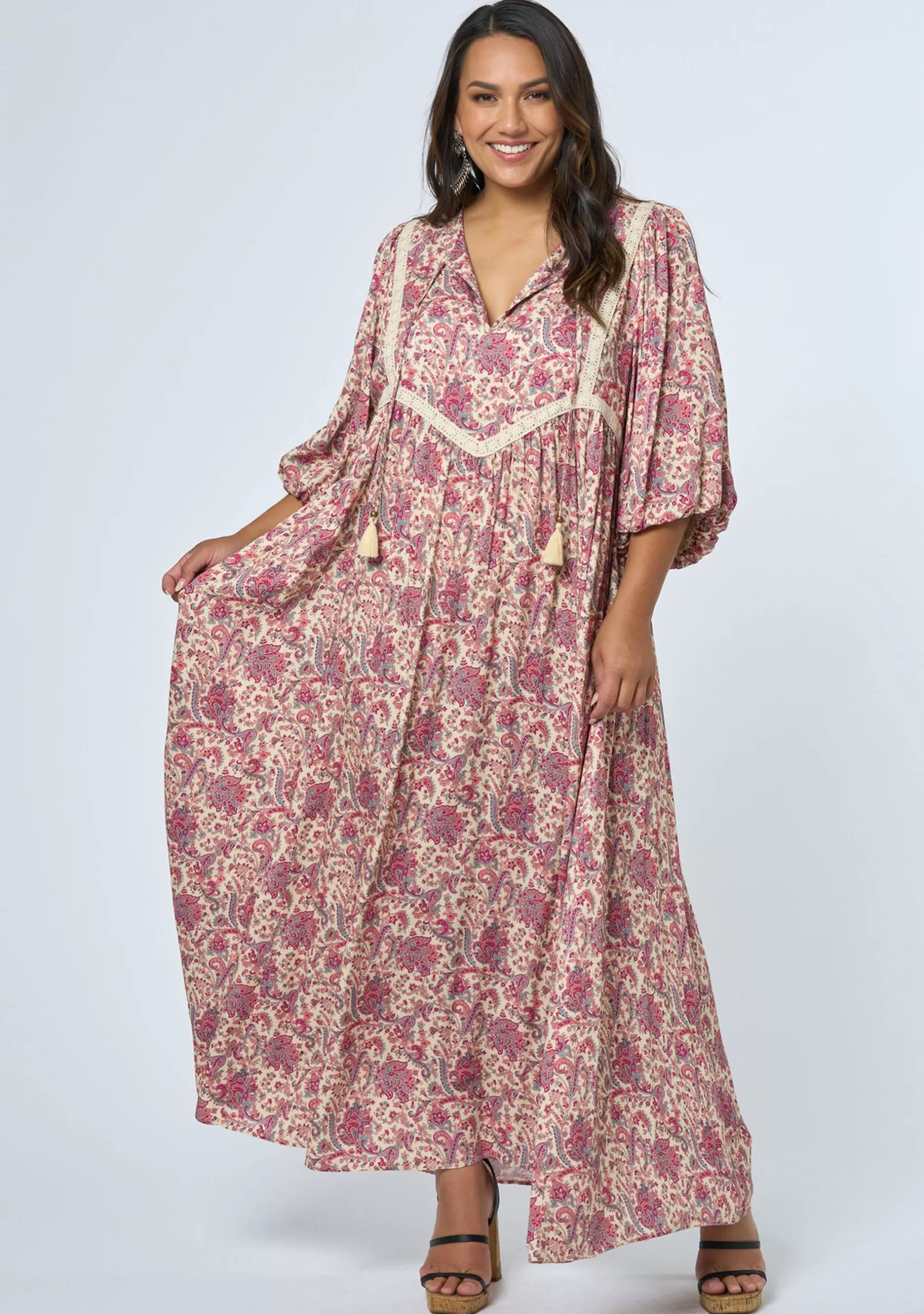 Curve Project Boho Dresses | Maxi Dresses>Riverstone Maxi Dress