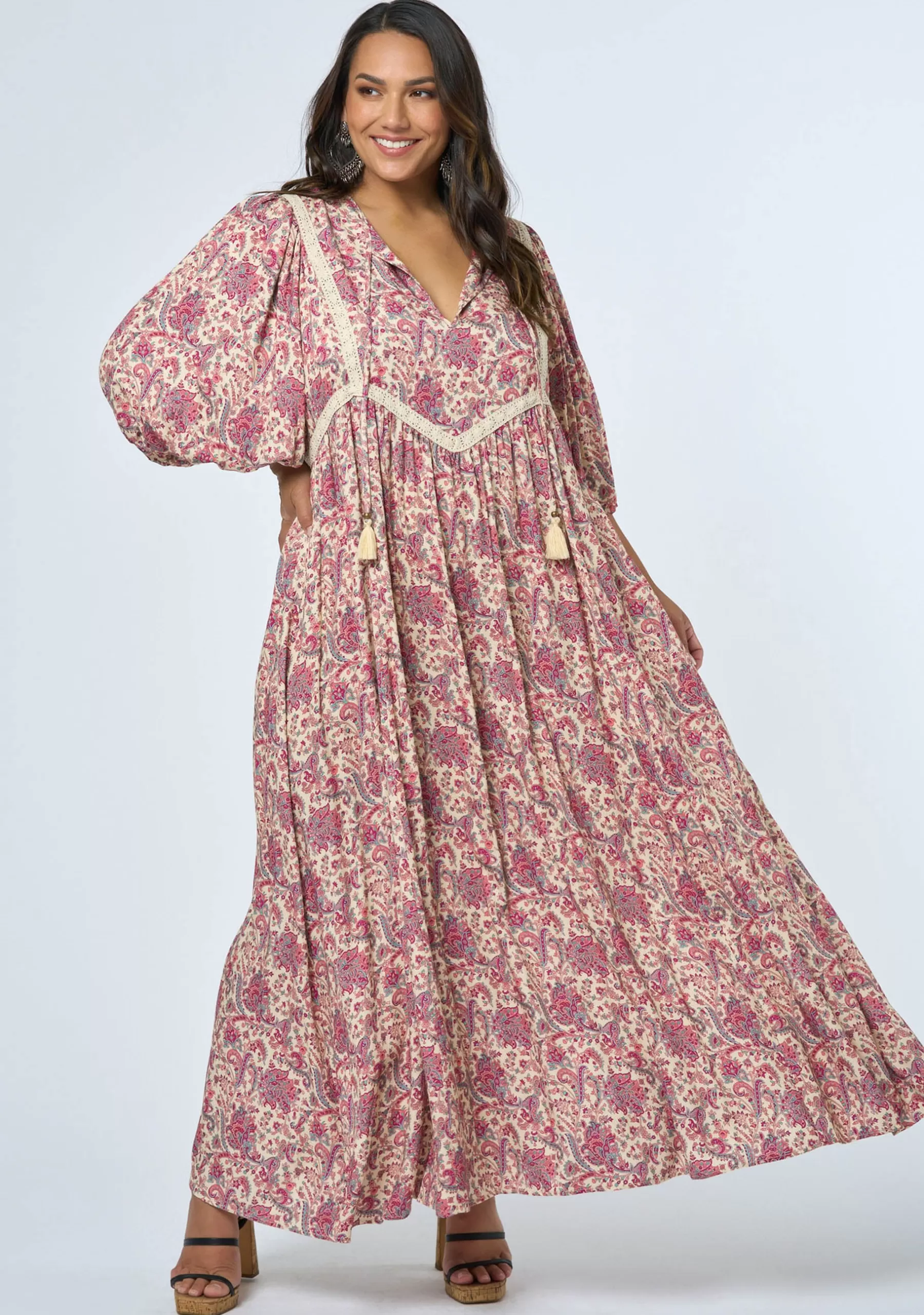 Curve Project Boho Dresses | Maxi Dresses>Riverstone Maxi Dress