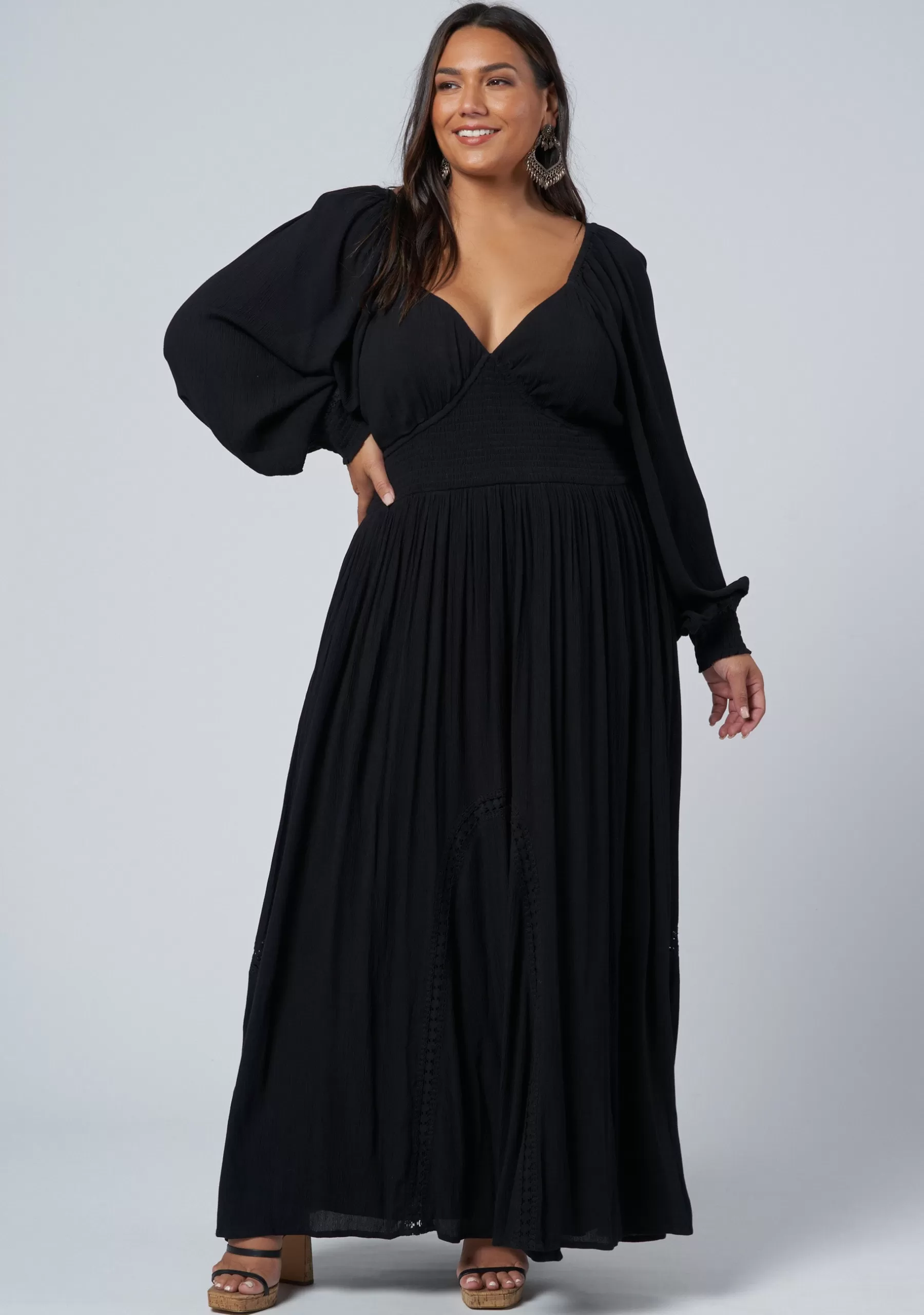 Curve Project Black Dresses | Maxi Dresses>Rock Steady Maxi Dress