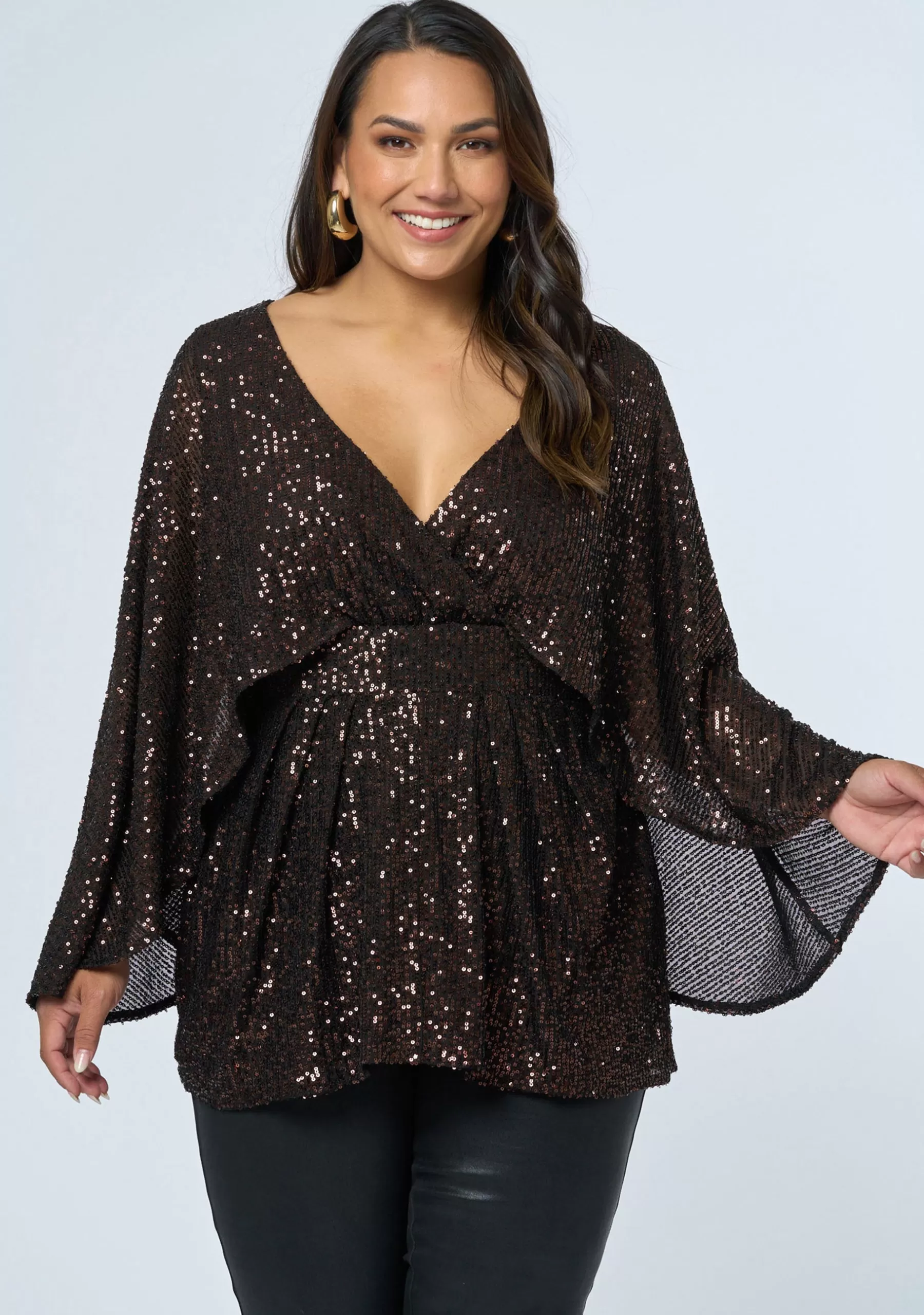 Curve Project Shirts & Blouses>Rumors Sequin Top