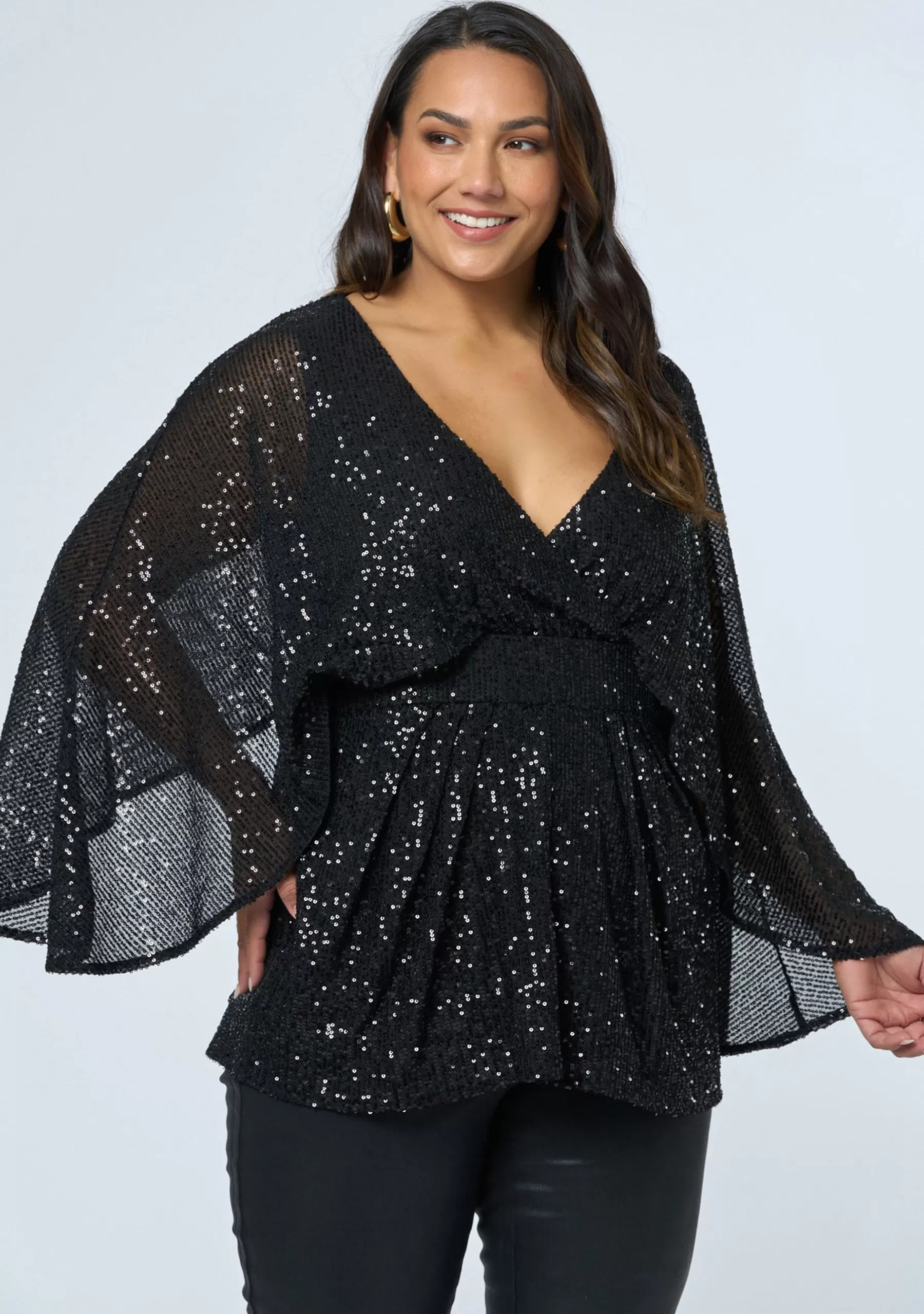 Curve Project Shirts & Blouses>Rumors Sequin Top
