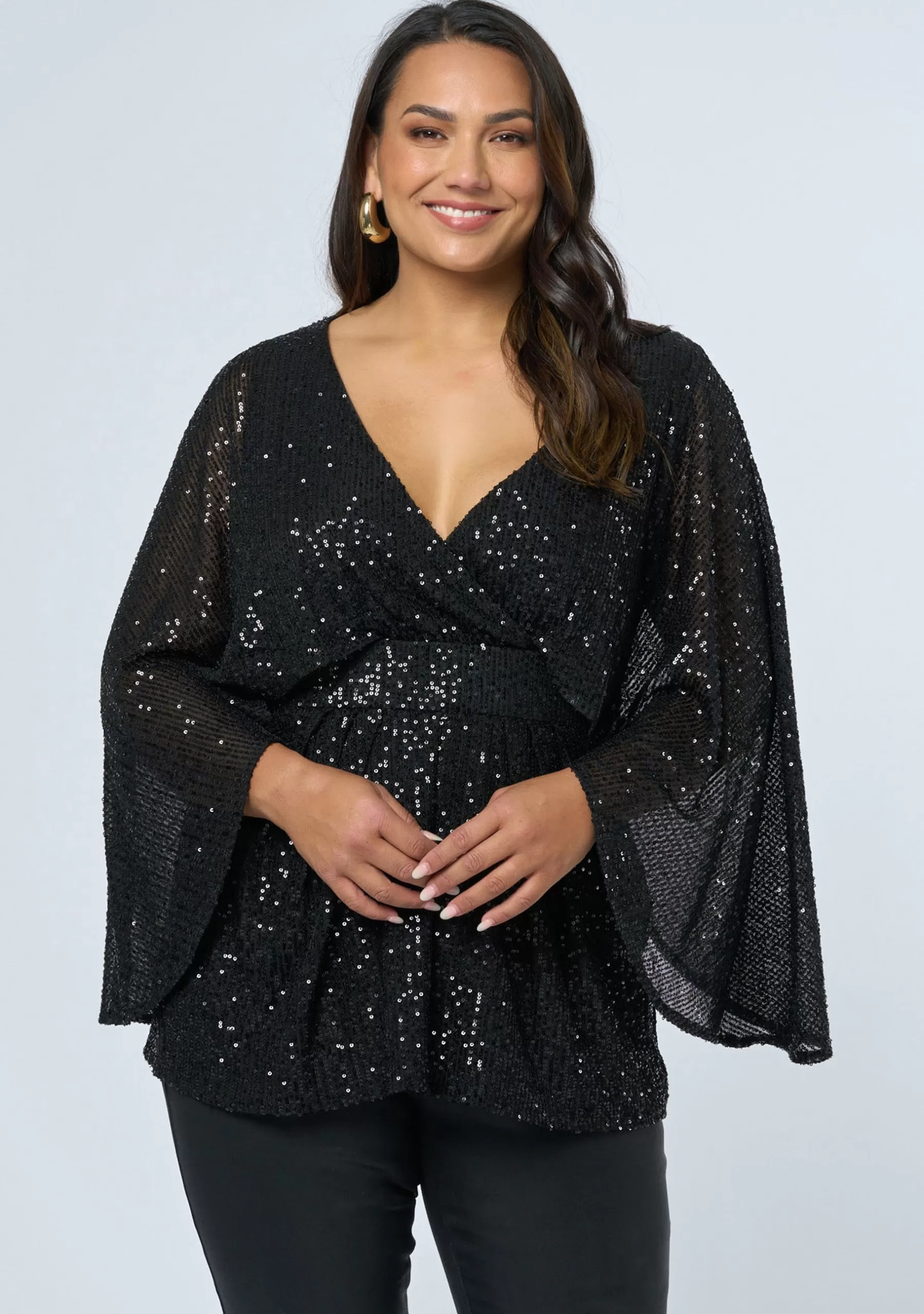 Curve Project Shirts & Blouses>Rumors Sequin Top