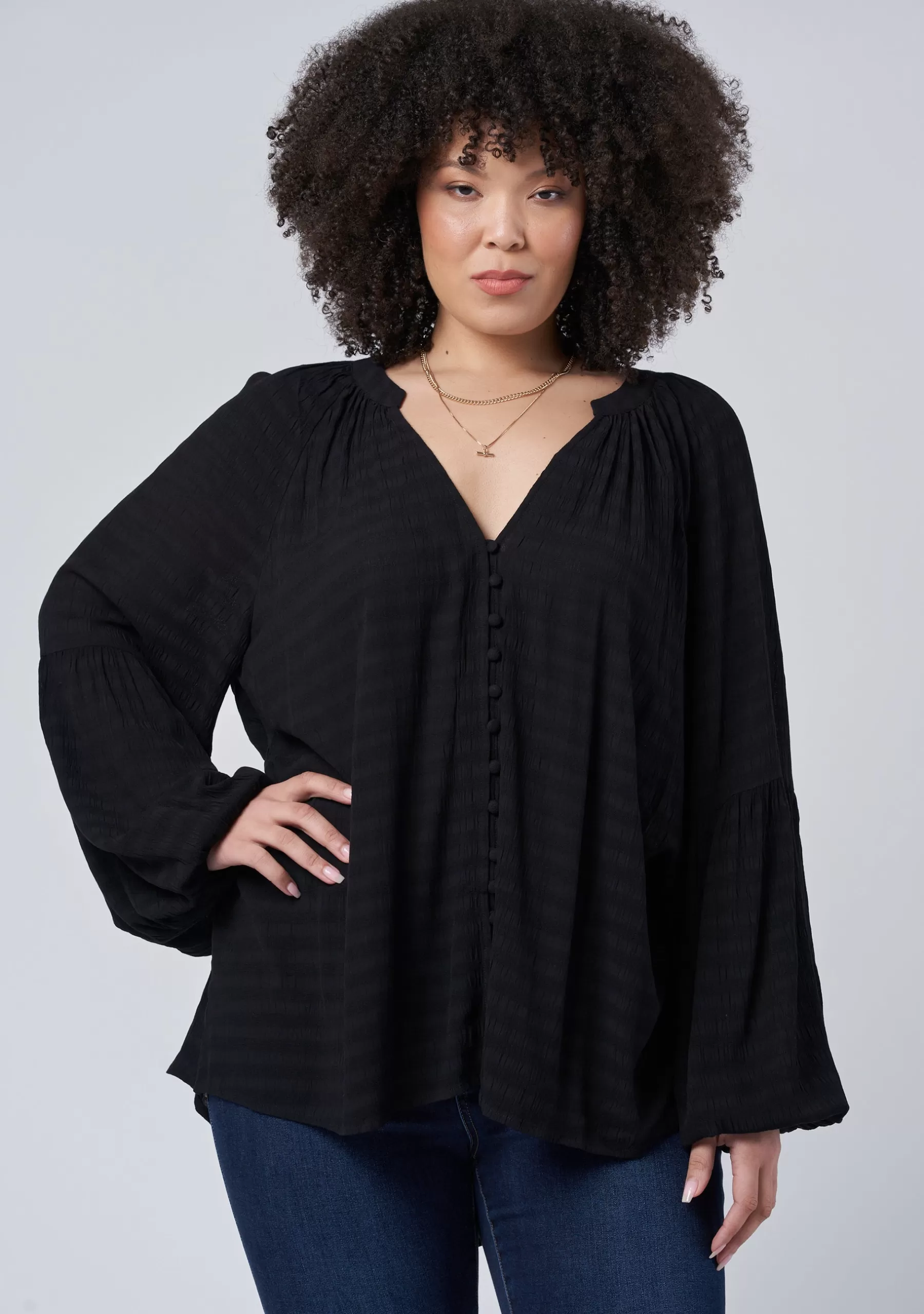 Curve Project Shirts & Blouses>Saylor Blouse