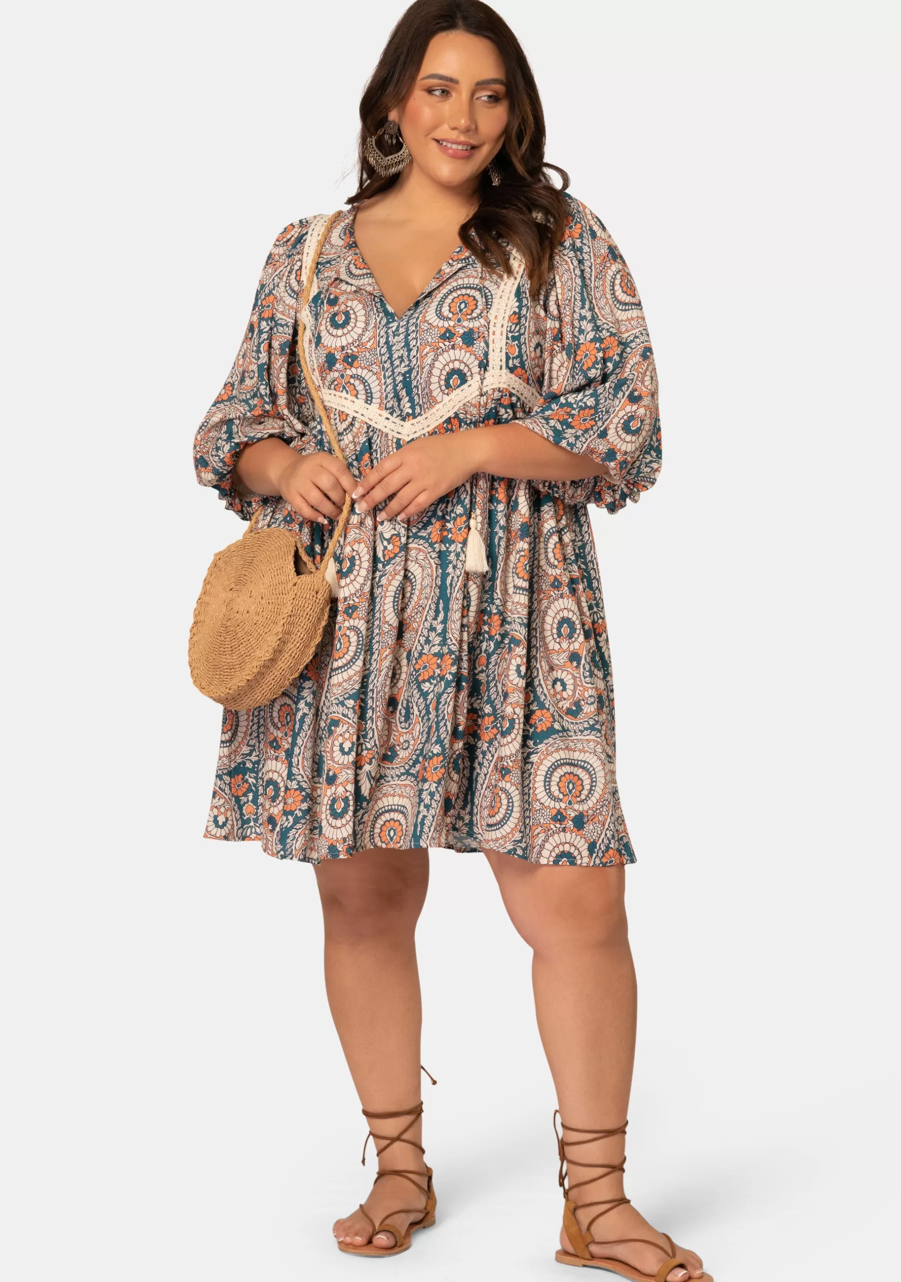 Curve Project Mini Dresses>Sea Breeze Mini Dress