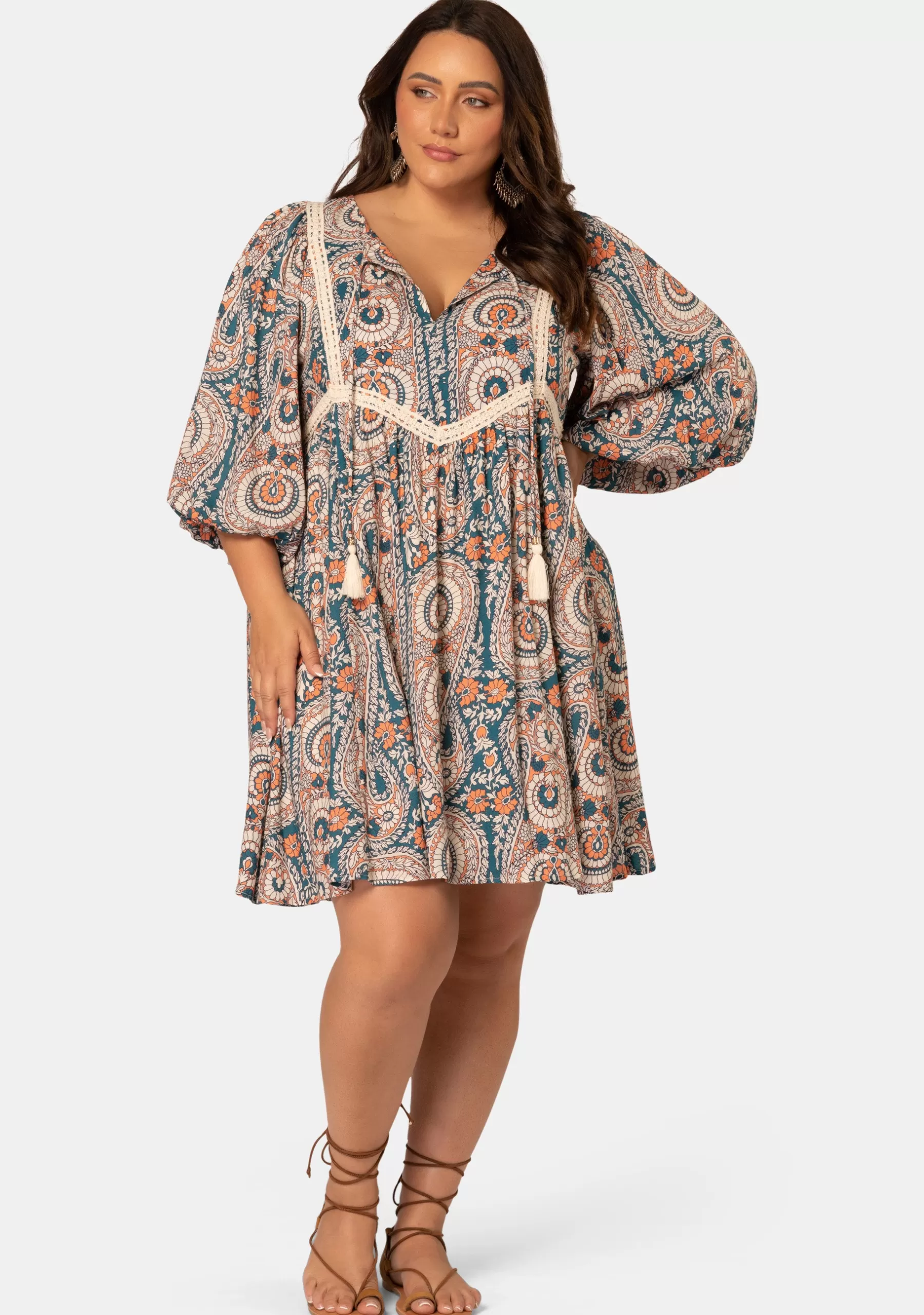 Curve Project Mini Dresses>Sea Breeze Mini Dress
