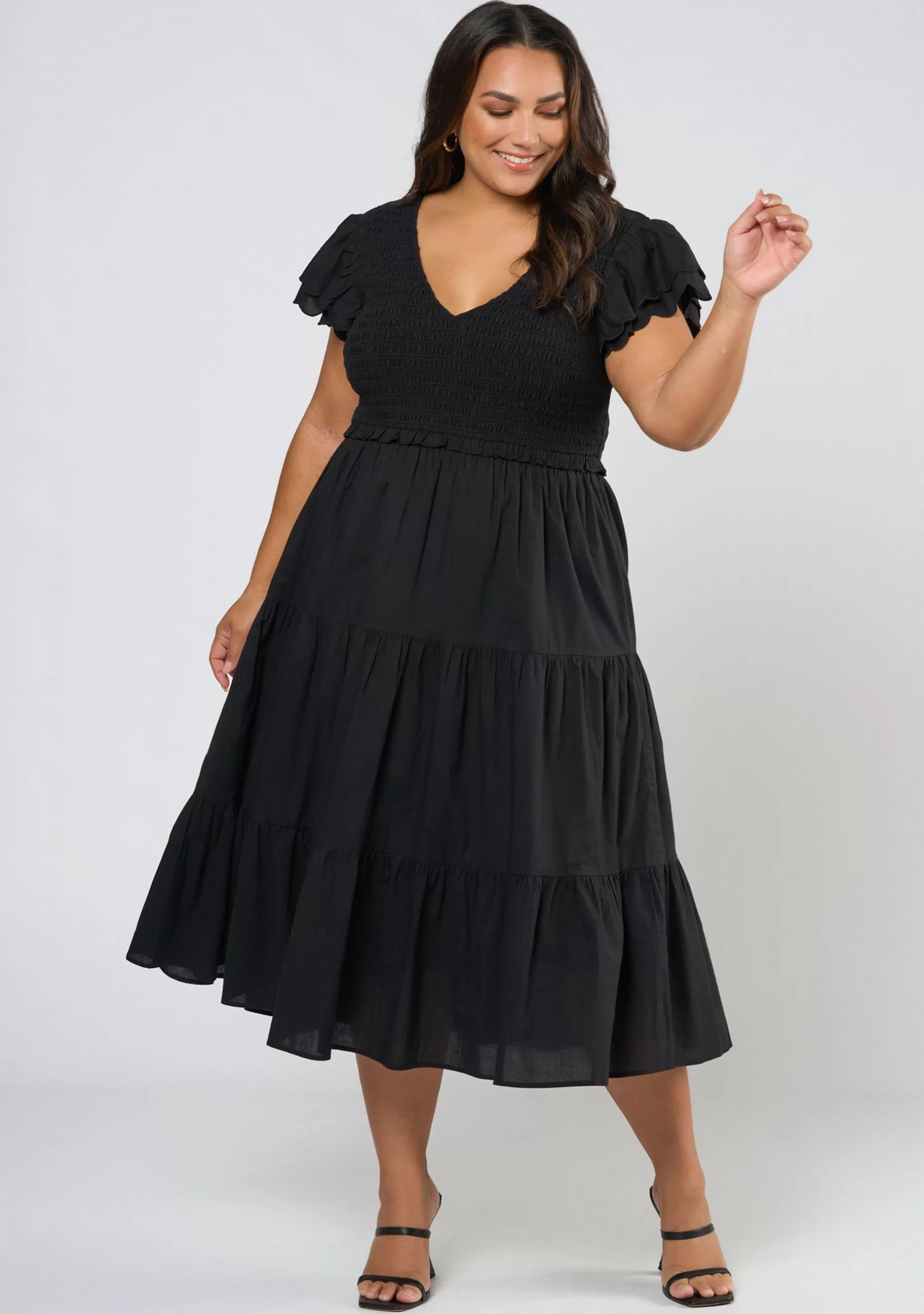 Curve Project Black Dresses | Midi Dresses>Selena Midi Dress