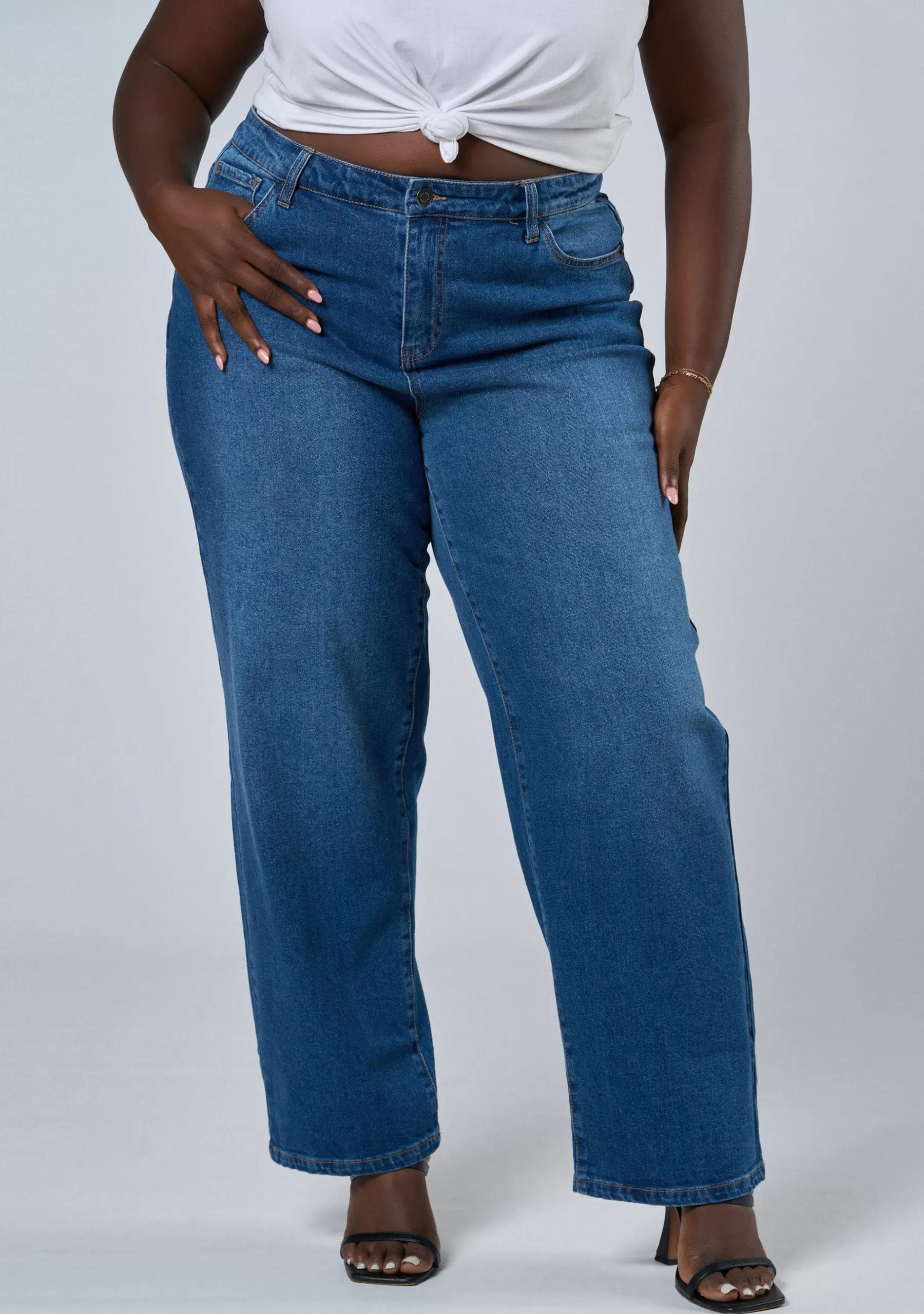 Curve Project Denim | Jeans>Selina Straight Leg Jean