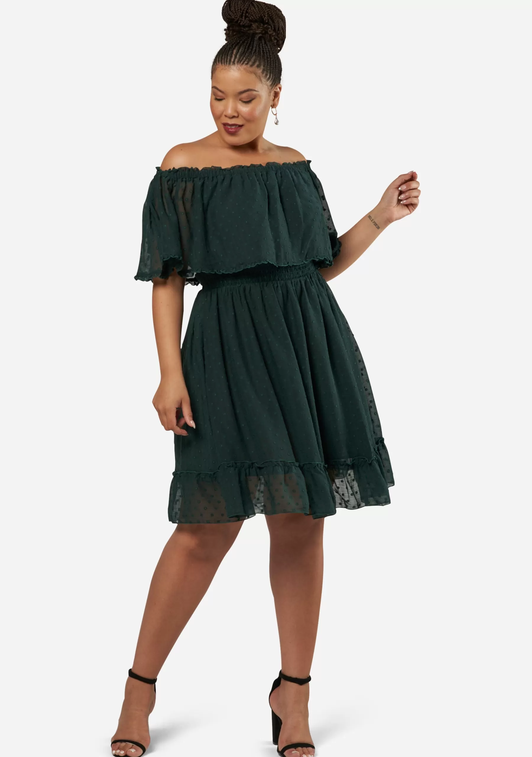 Curve Project Midi Dresses>Sensual Off Shoulder Midi Dress