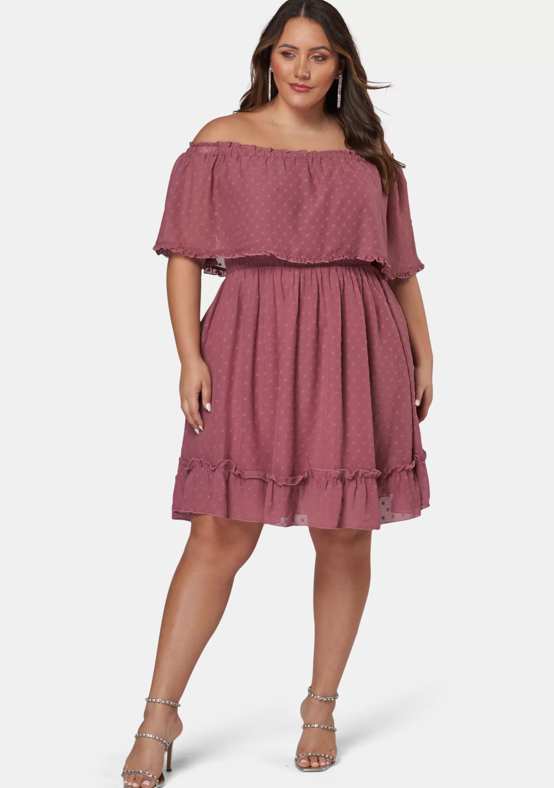 Curve Project Midi Dresses>Sensual Off Shoulder Midi Dress