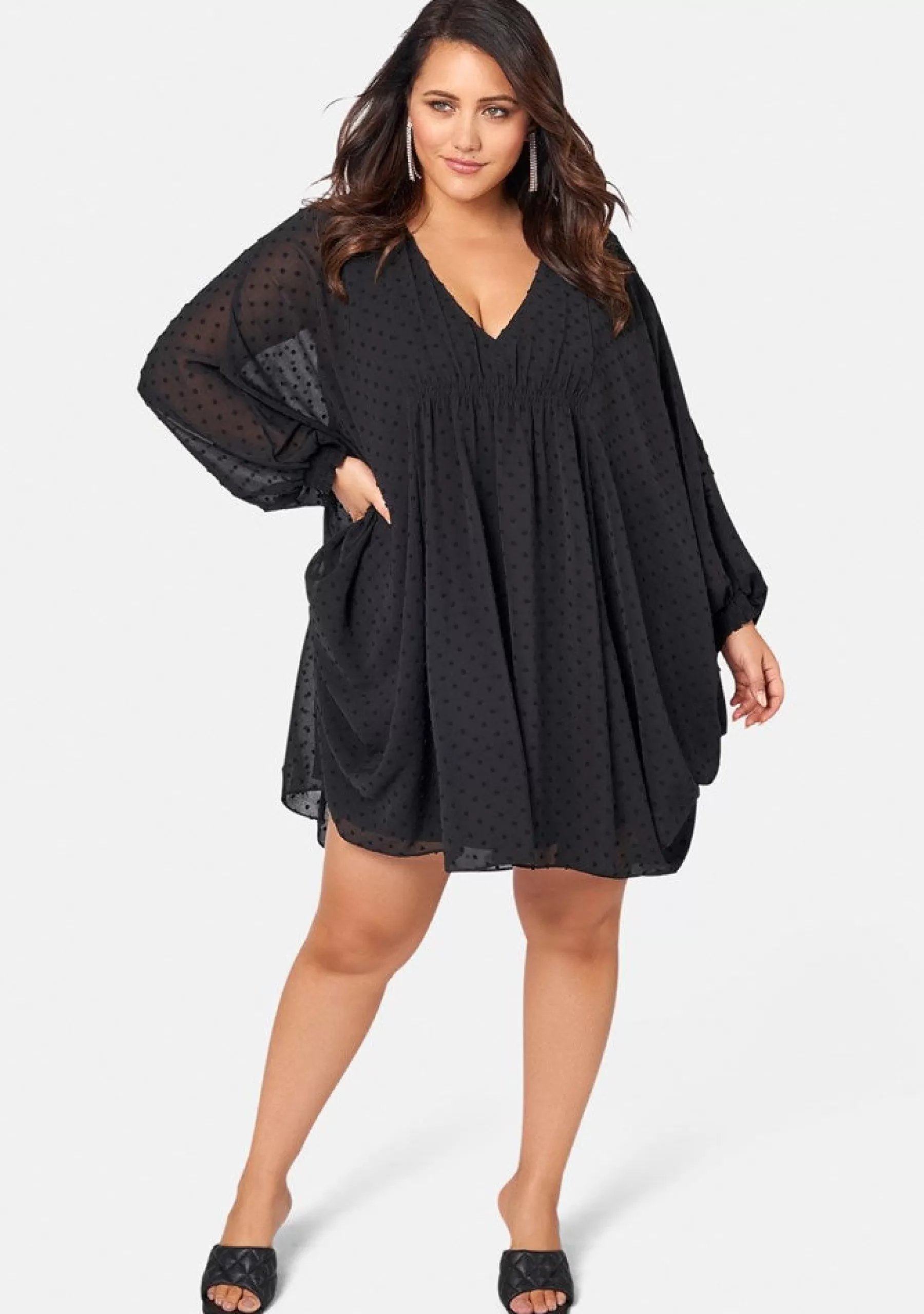 Curve Project Black Dresses | Mini Dresses>Sheer Fantasy Dress