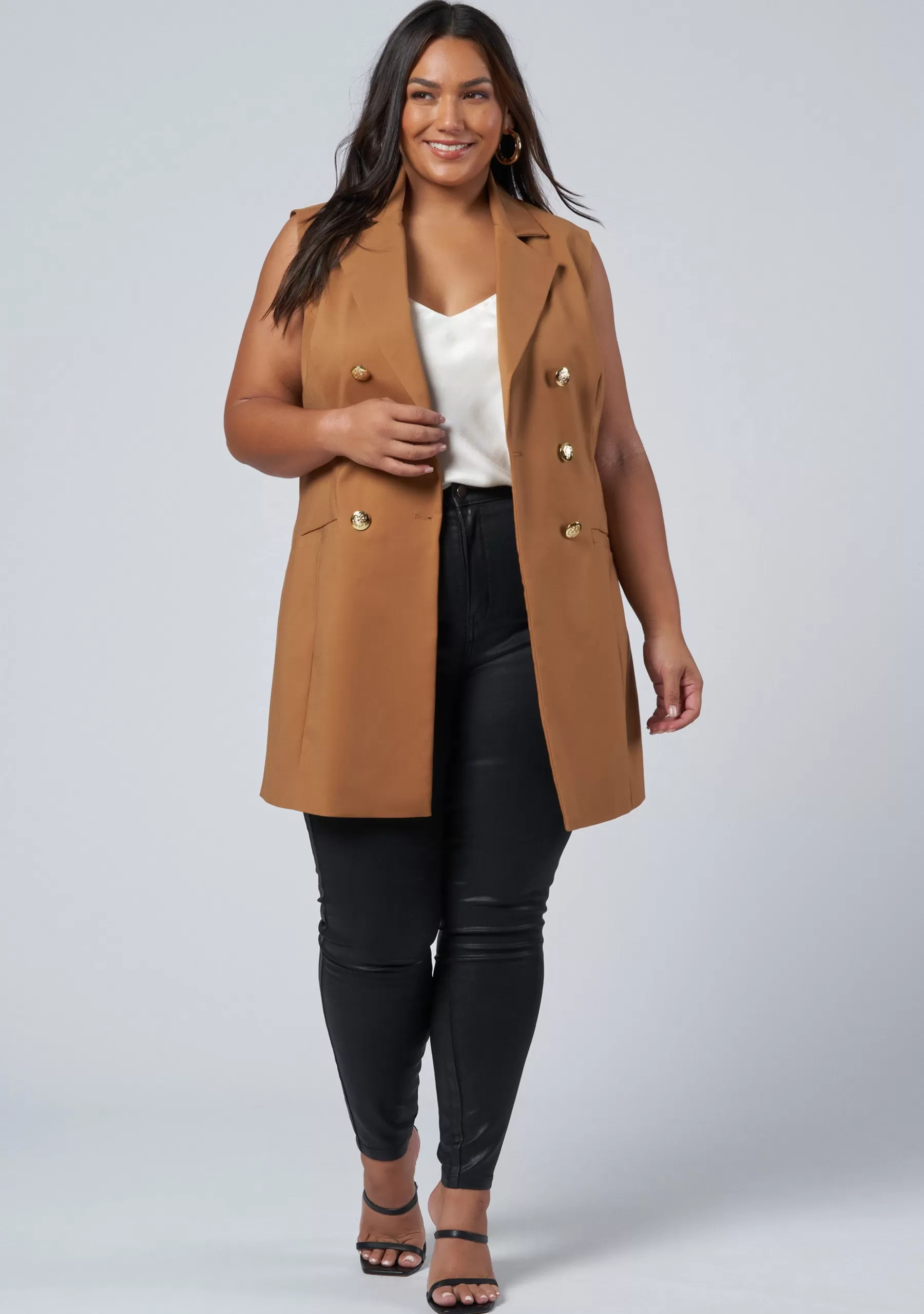 Curve Project Blazers | Jackets & Coats>Shiloh Sleeveless Blazer