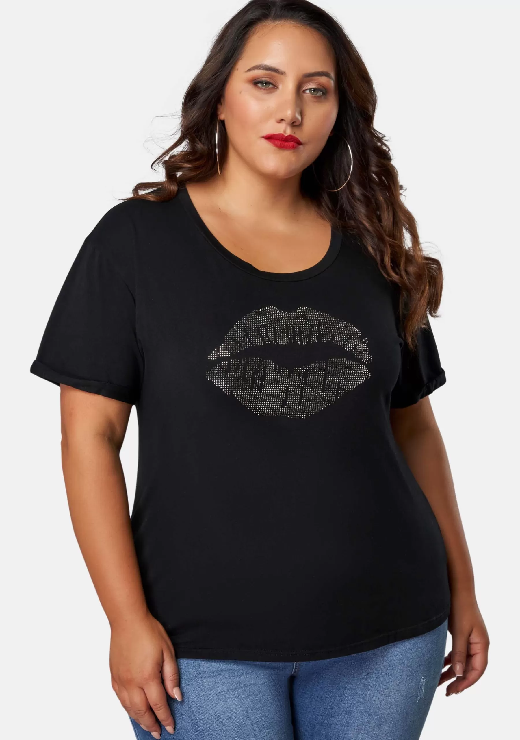 Curve Project T-Shirts>Silence Stud Tee