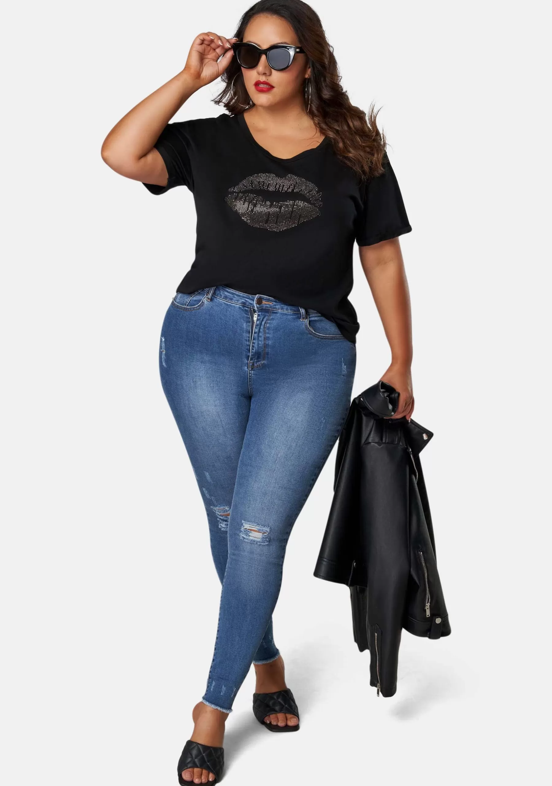 Curve Project T-Shirts>Silence Stud Tee
