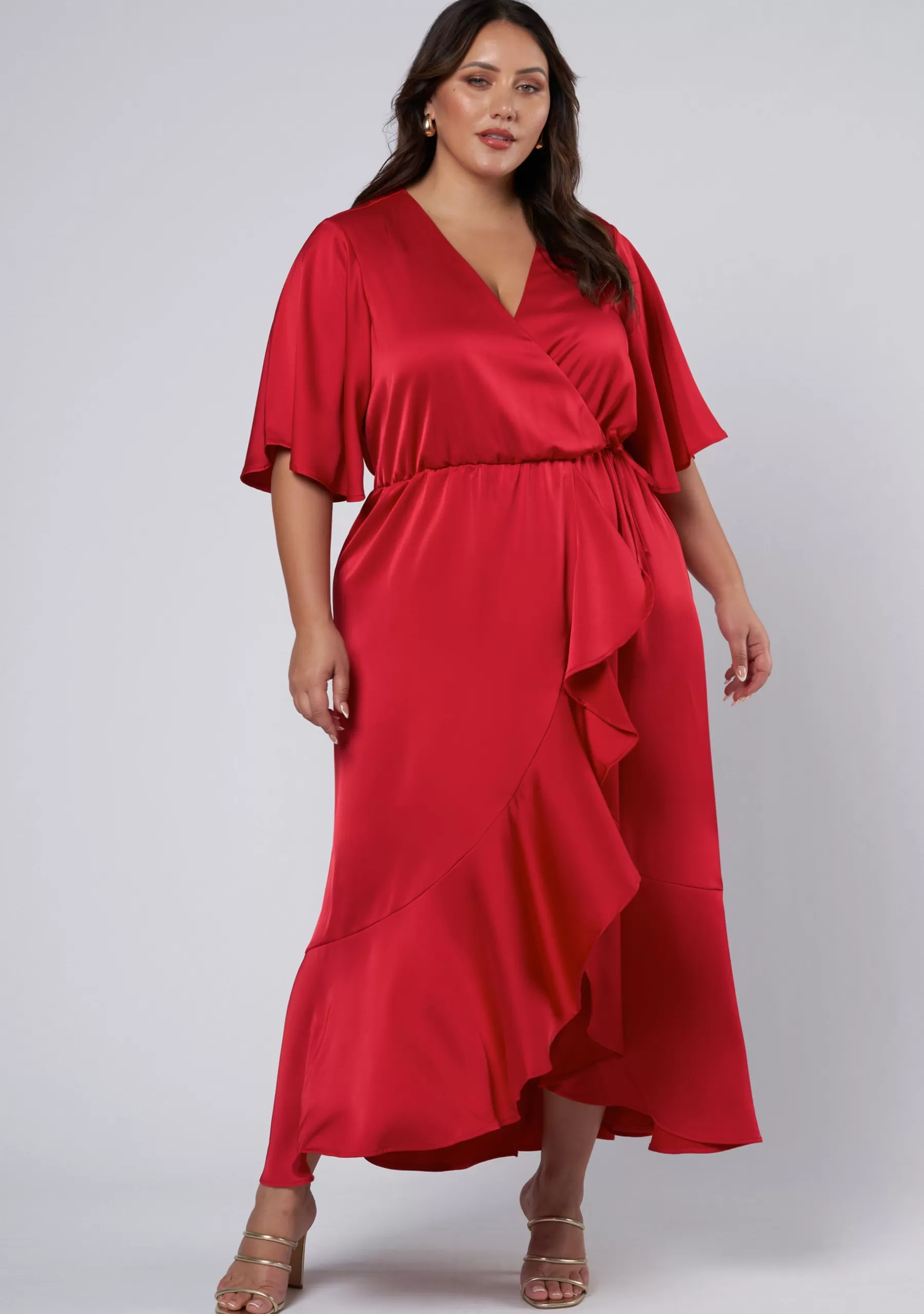 Curve Project Party Dresses | Maxi Dresses>Smouldering Wrap Maxi Dress