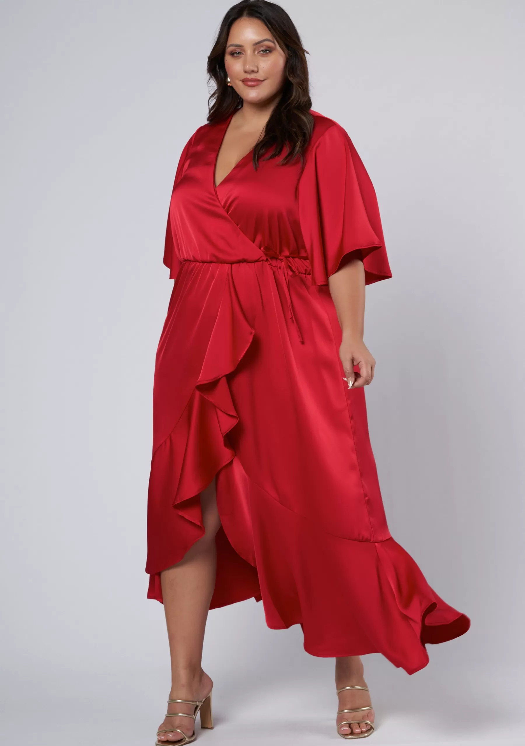 Curve Project Party Dresses | Maxi Dresses>Smouldering Wrap Maxi Dress