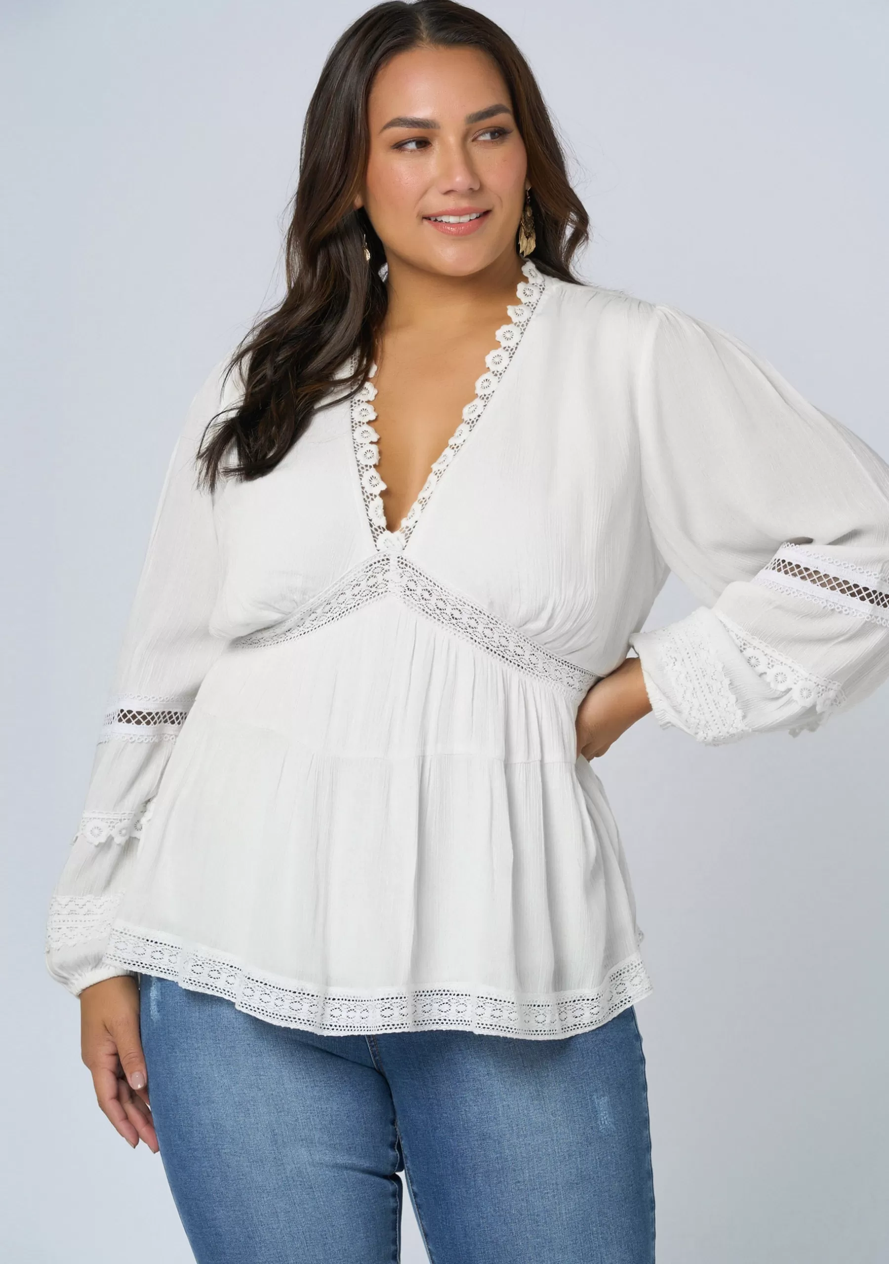 Curve Project Shirts & Blouses>Songbird Spirit Blouse