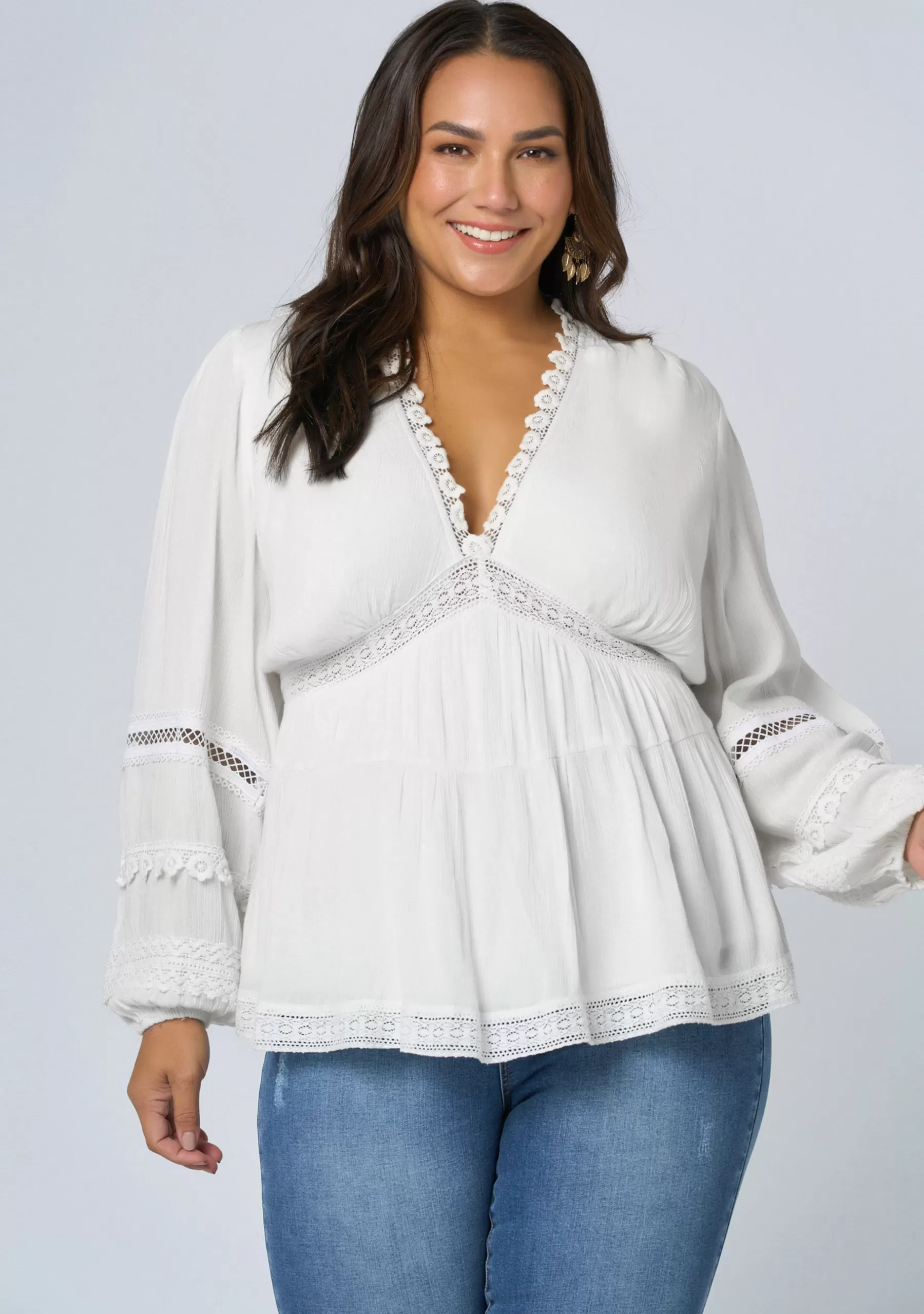 Curve Project Shirts & Blouses>Songbird Spirit Blouse