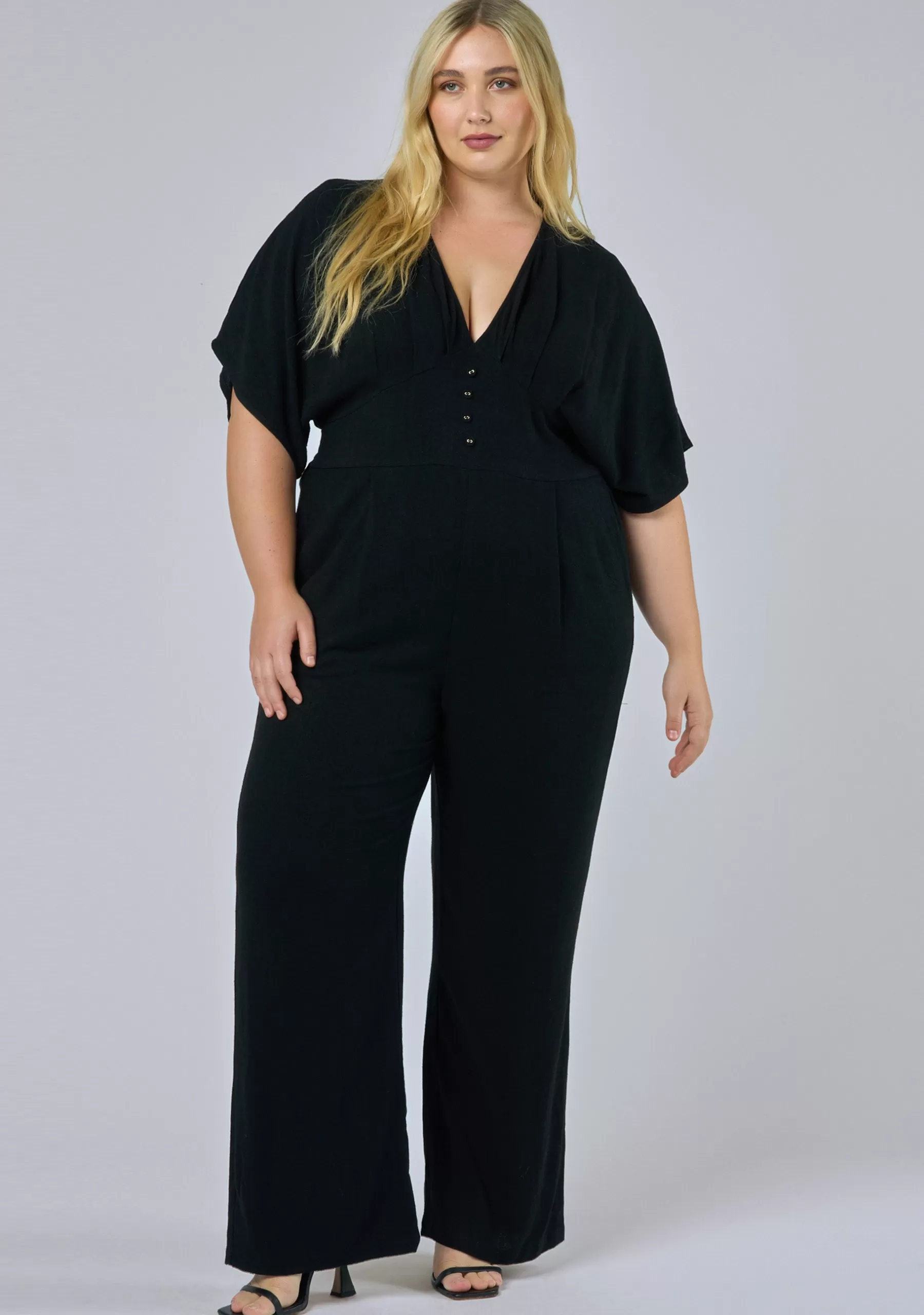 Curve Project Jumpsuits>Stage Dive Linen Jumpsuit