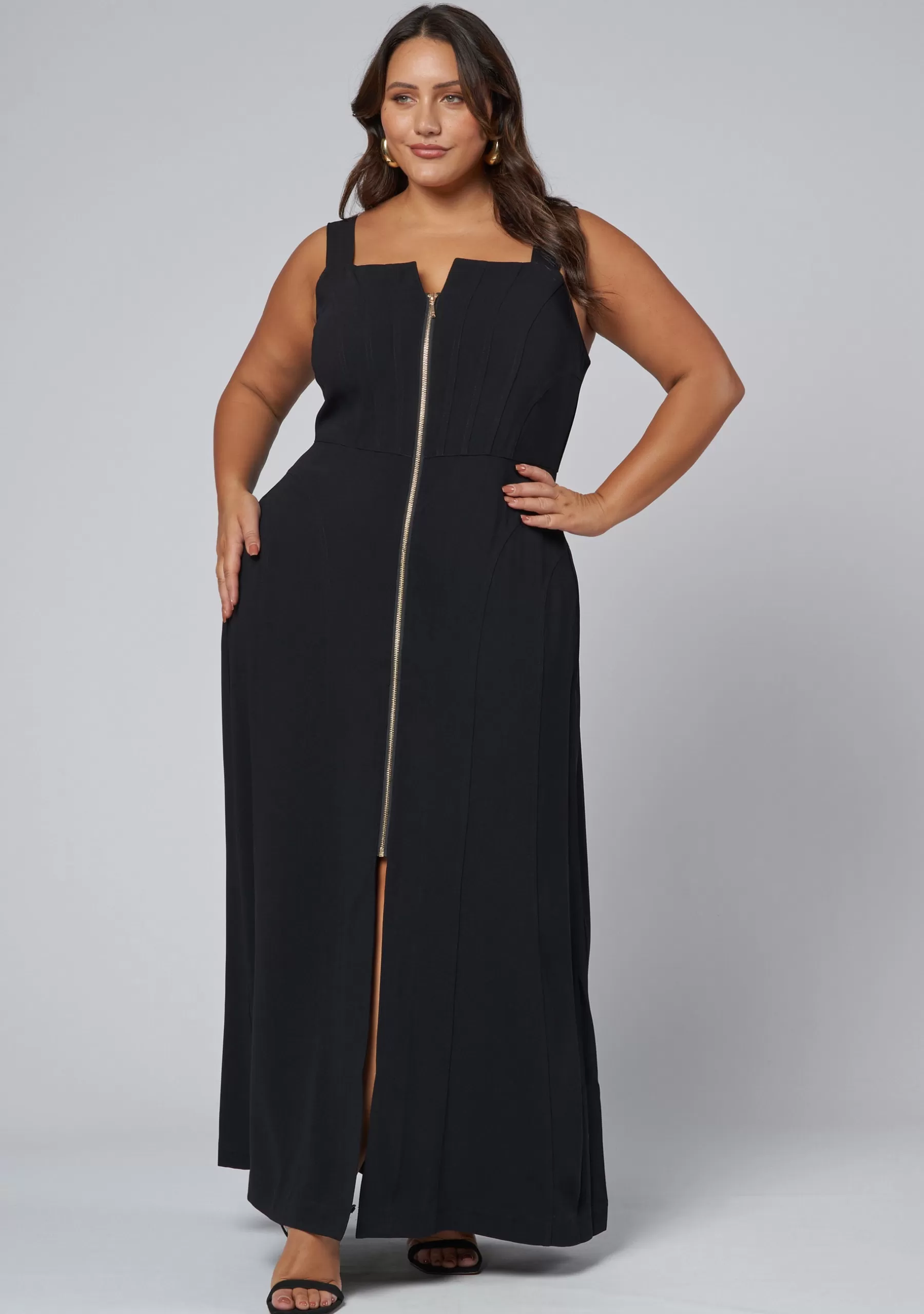 Curve Project Black Dresses | Maxi Dresses>Stay Curious Maxi Dress