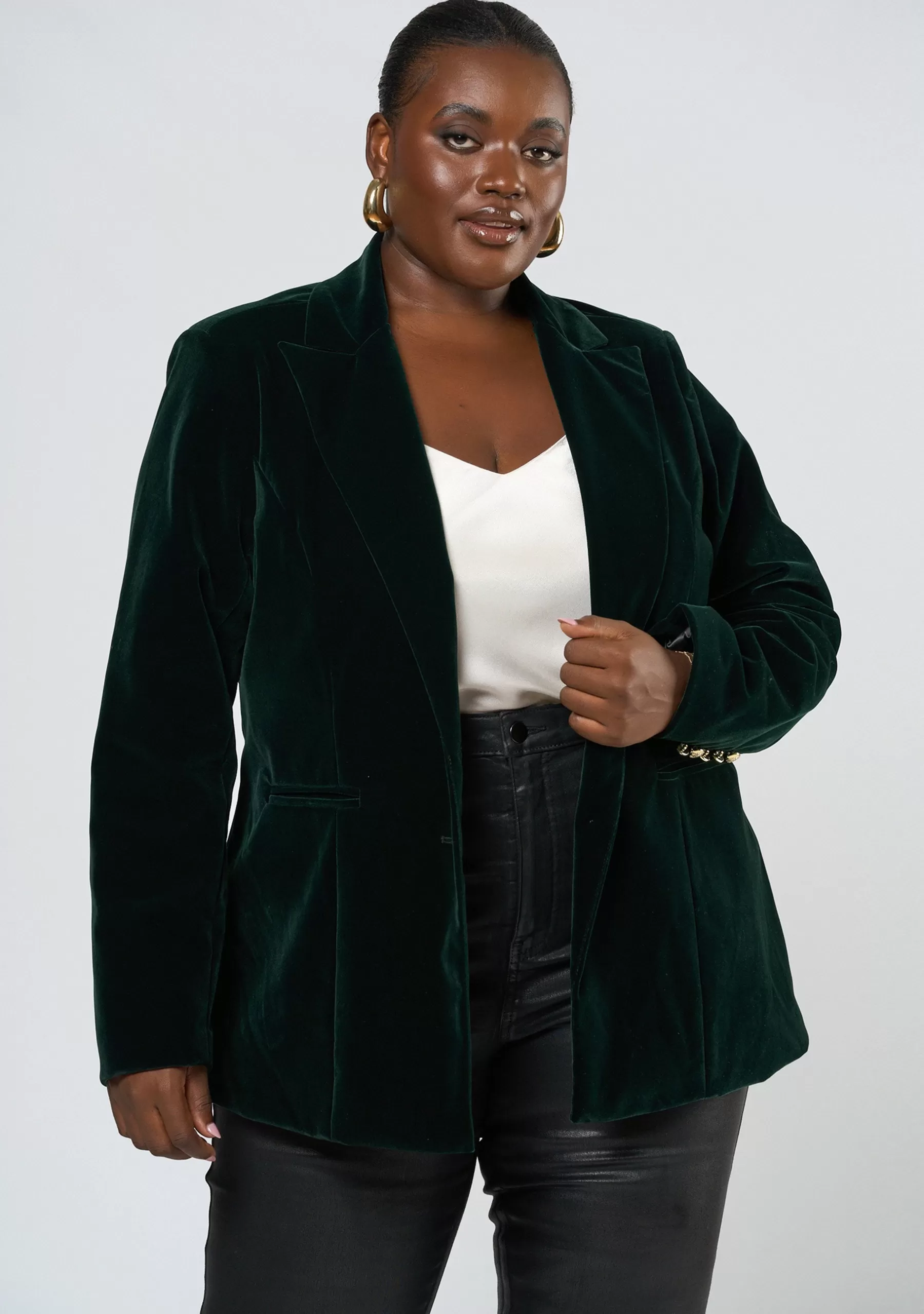 Curve Project Blazers | Jackets & Coats>Suddenly Fine Velvet Blazer