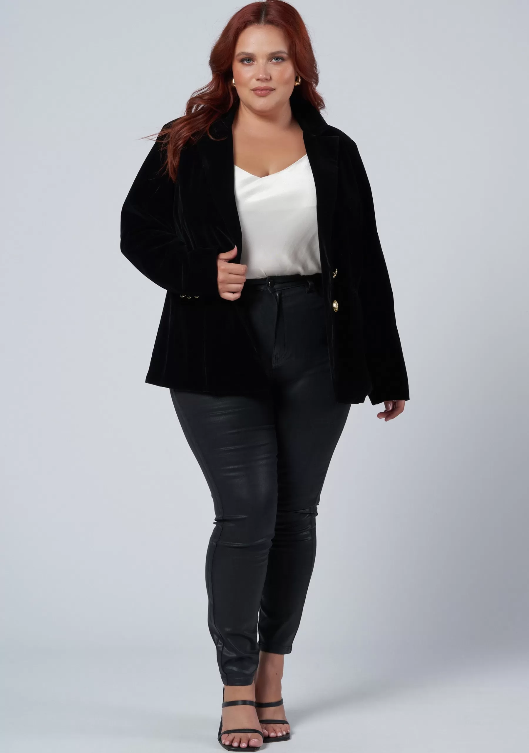Curve Project Blazers | Jackets & Coats>Suddenly Fine Velvet Blazer