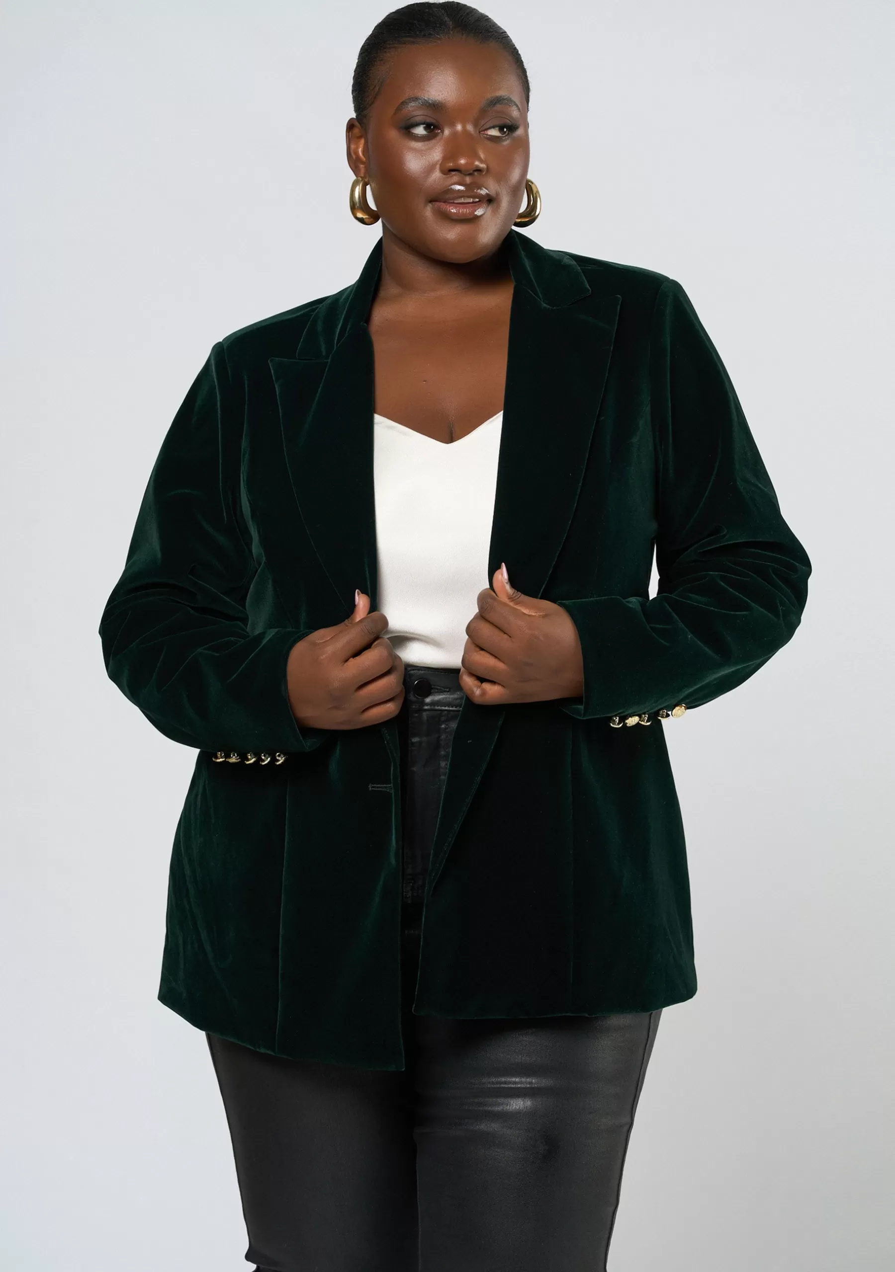 Curve Project Blazers | Jackets & Coats>Suddenly Fine Velvet Blazer