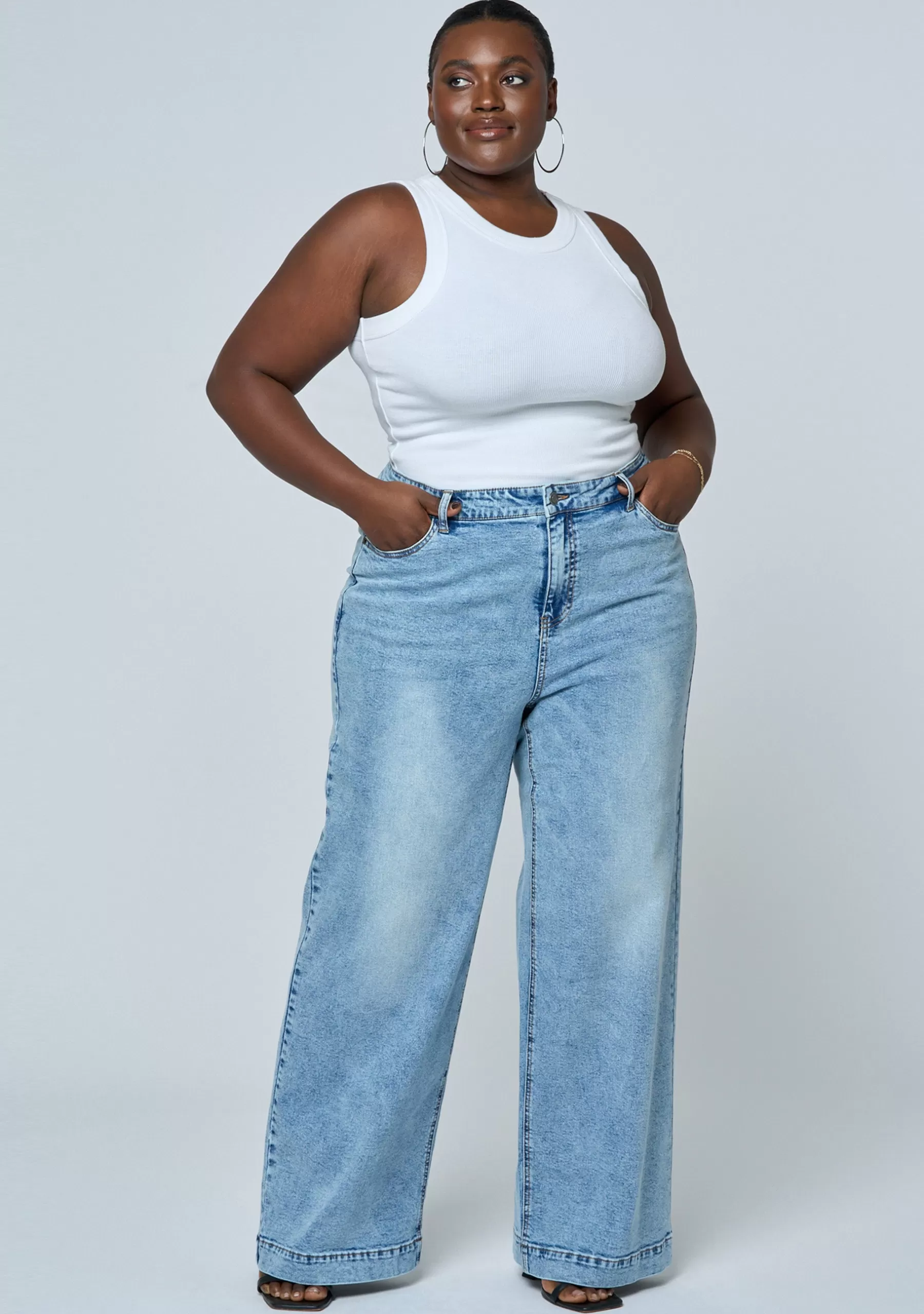 Curve Project Denim | Jeans>Sully Wide Leg Jean