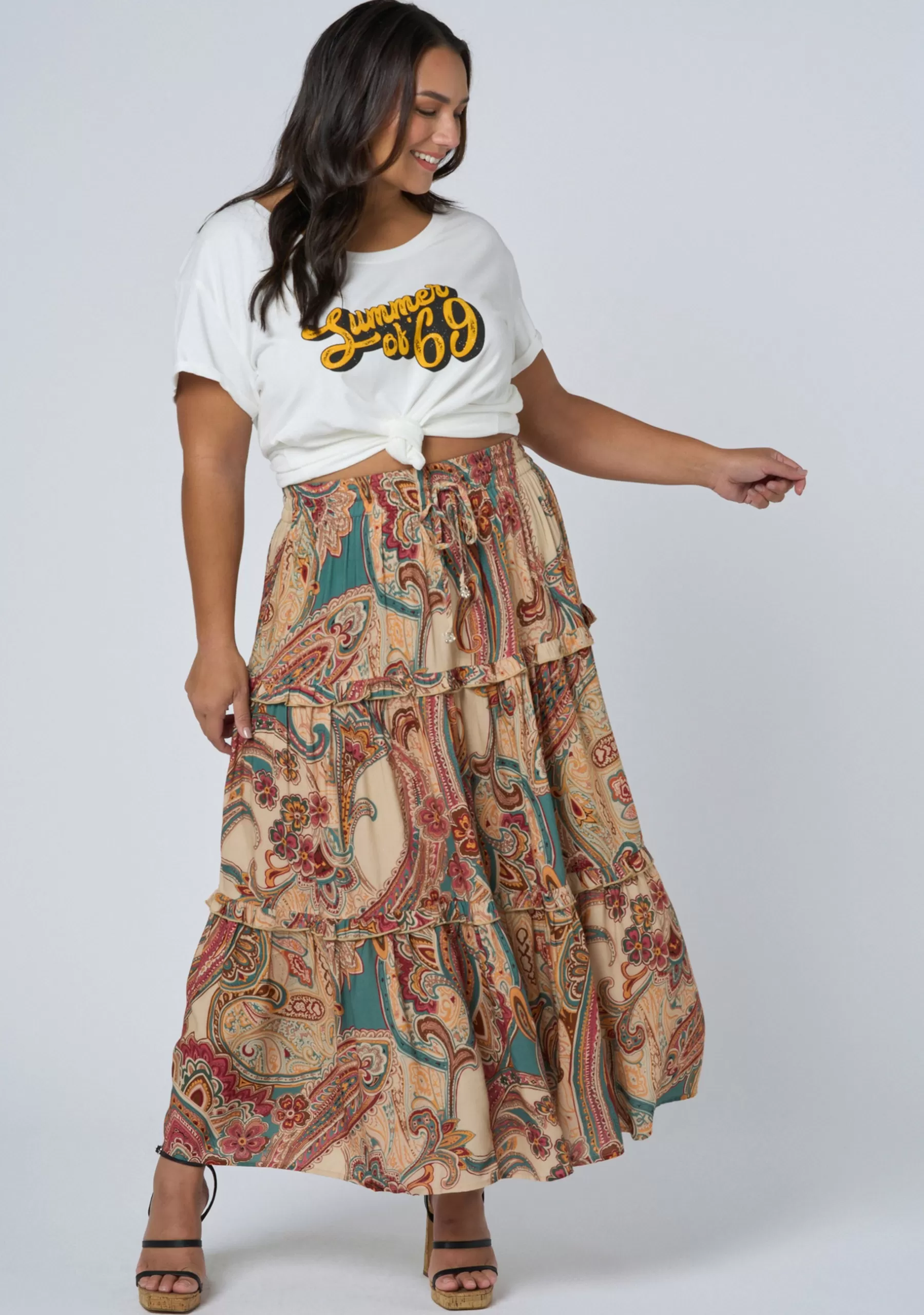 Curve Project Maxi Skirts>Sun Child Maxi Skirt