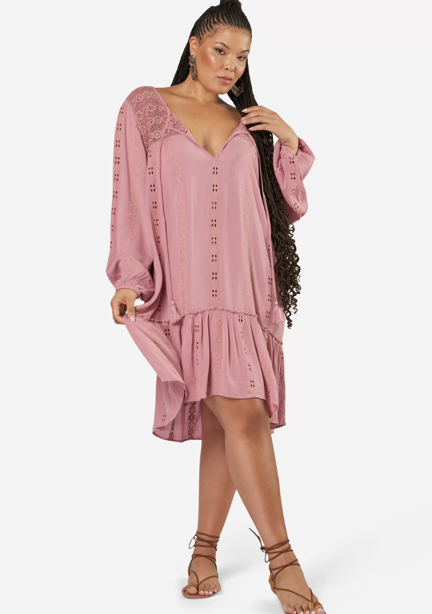 Curve Project Mini Dresses>Supreme Lace Dress