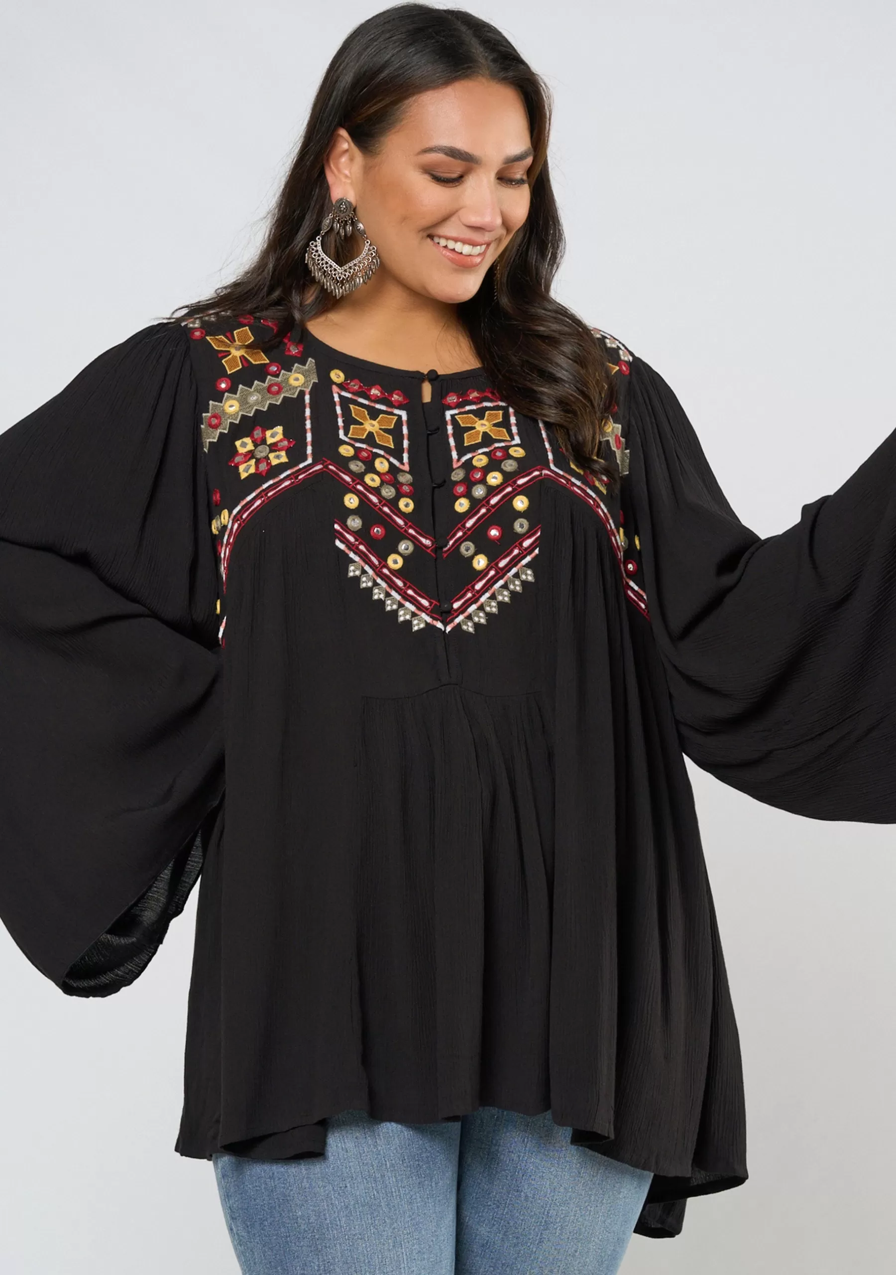 Curve Project Shirts & Blouses>Sweet Escape Blouse