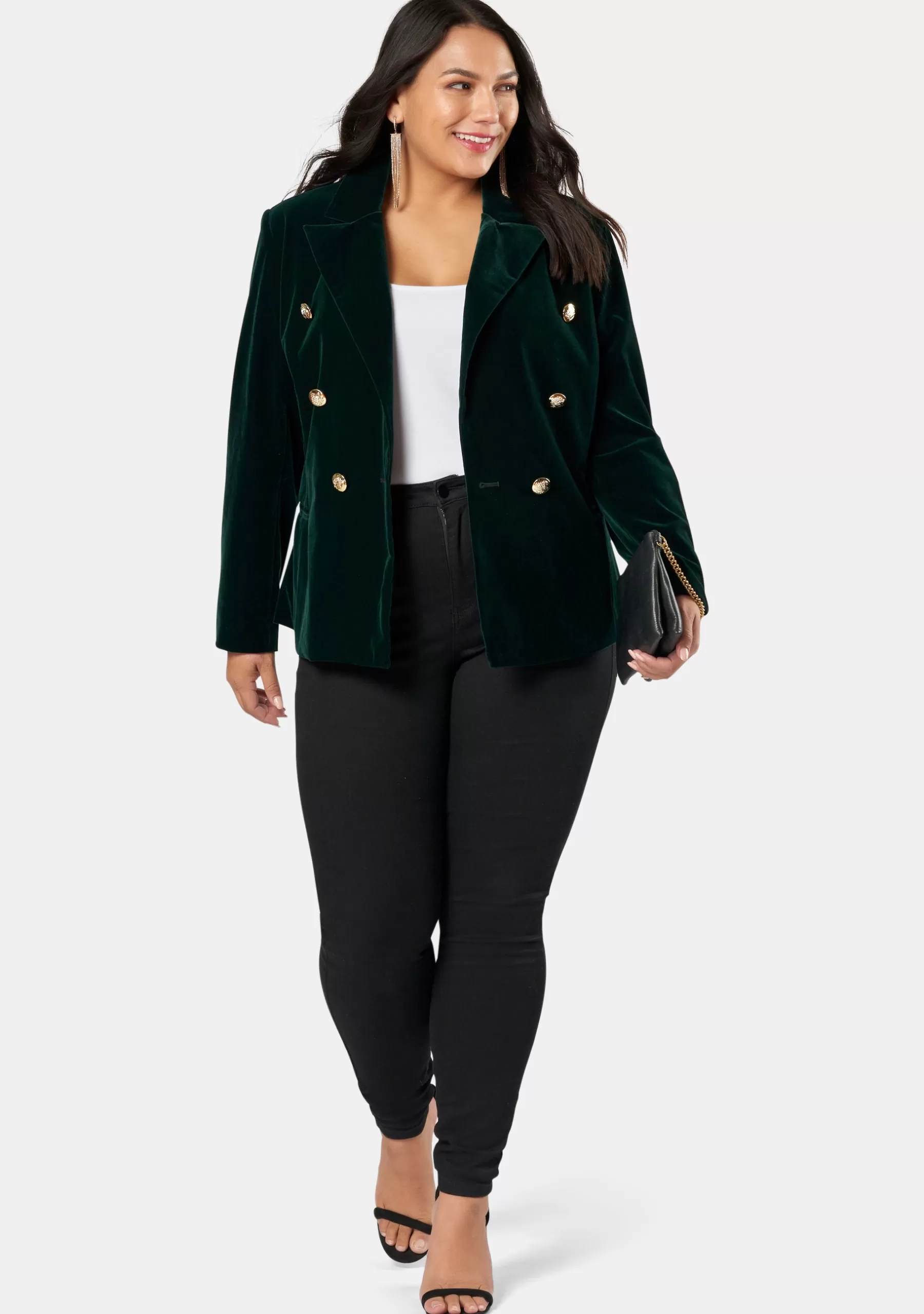 Curve Project Blazers | Jackets & Coats>Take A Vow Velvet Blazer