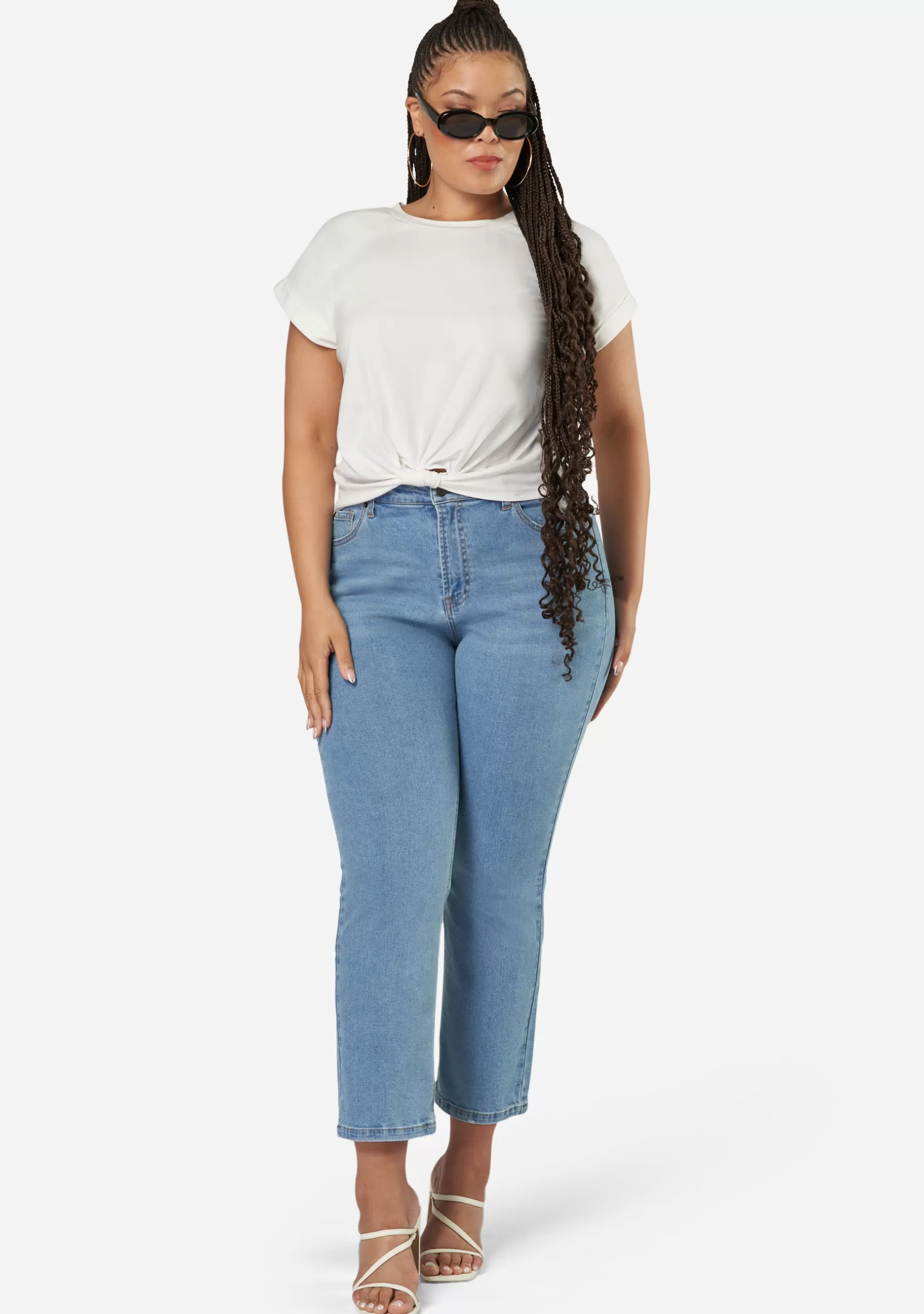 Curve Project T-Shirts>The Feared Crop Twist Tee