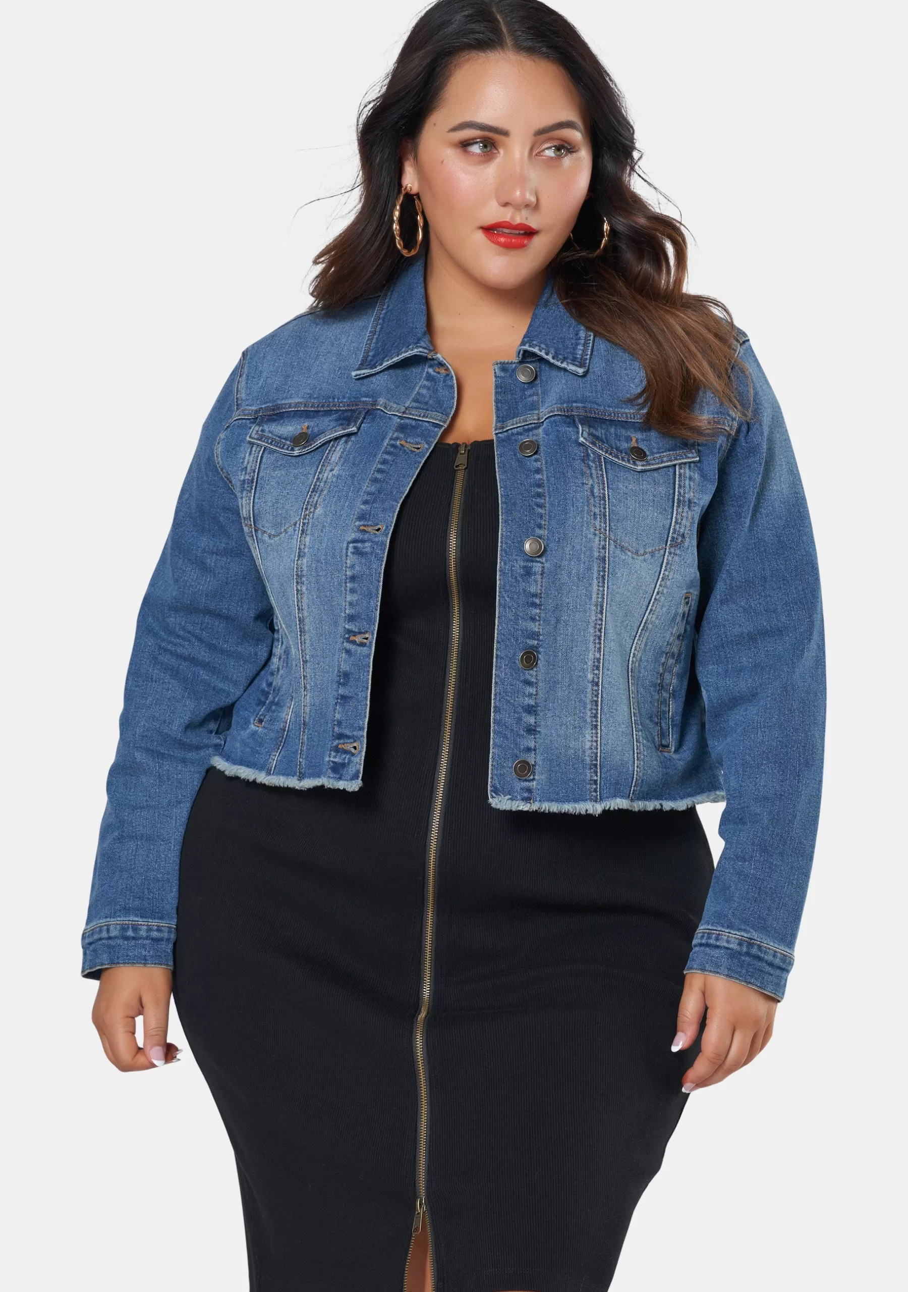 Curve Project Jackets & Coats>Trapped Queen Denim Jacket