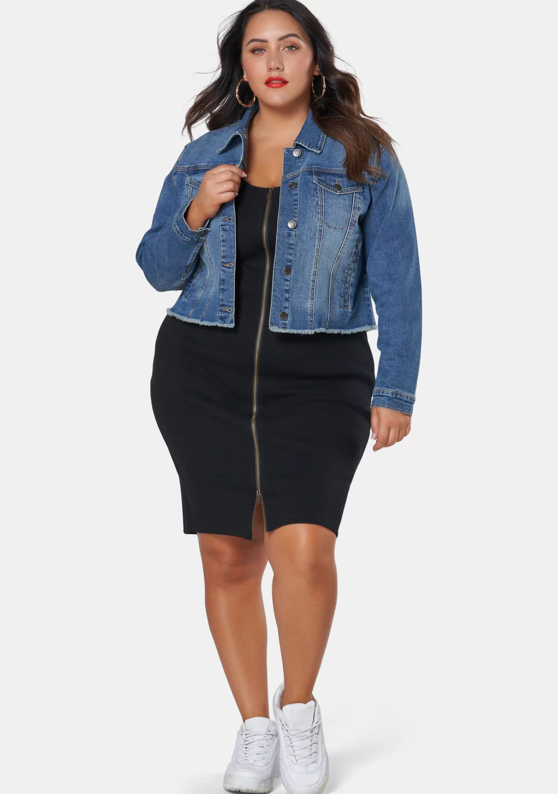 Curve Project Jackets & Coats>Trapped Queen Denim Jacket